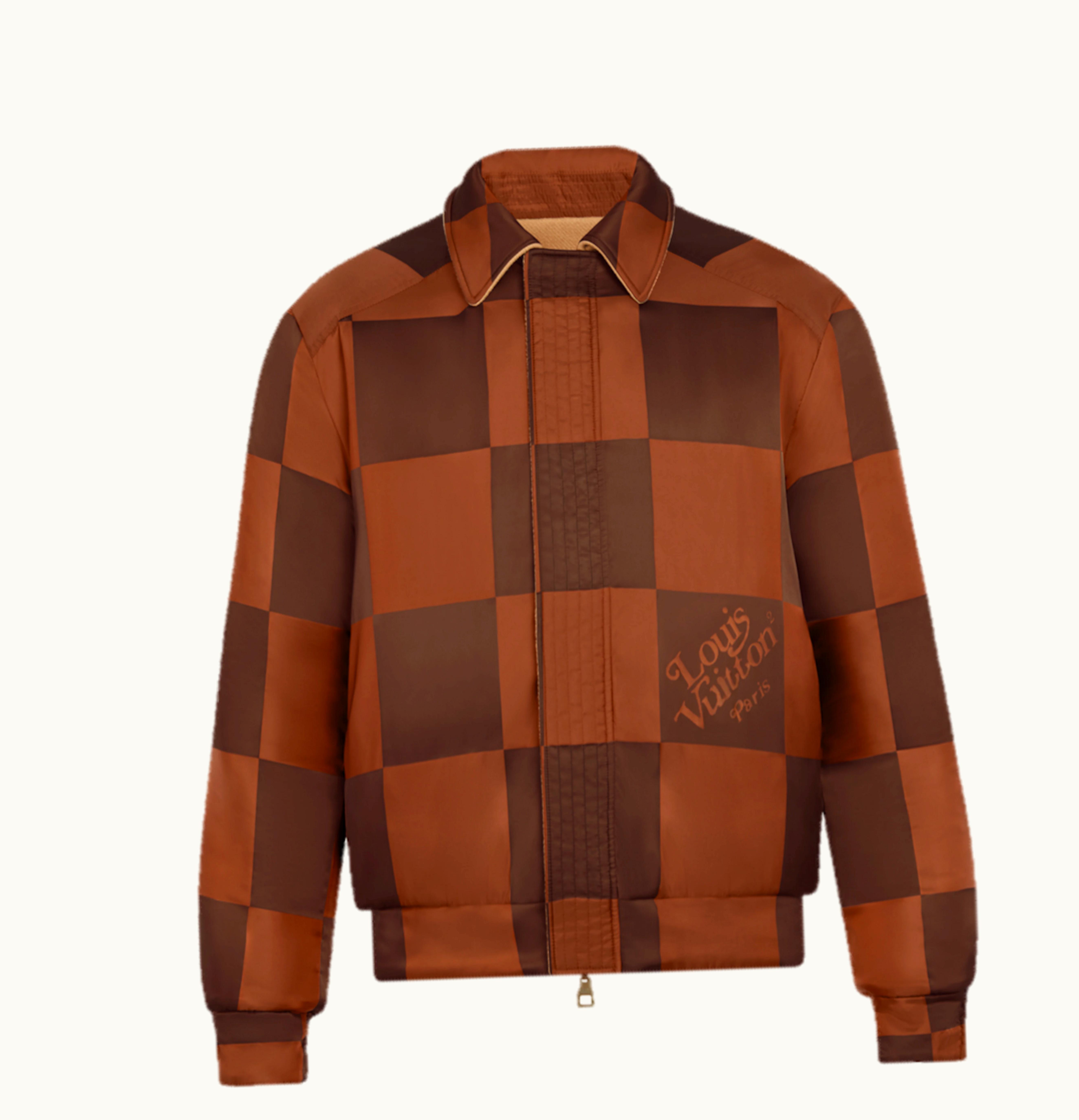 Louis Vuitton Louis Vuitton x Nigo Reversible Giant Damier Bomber Camel