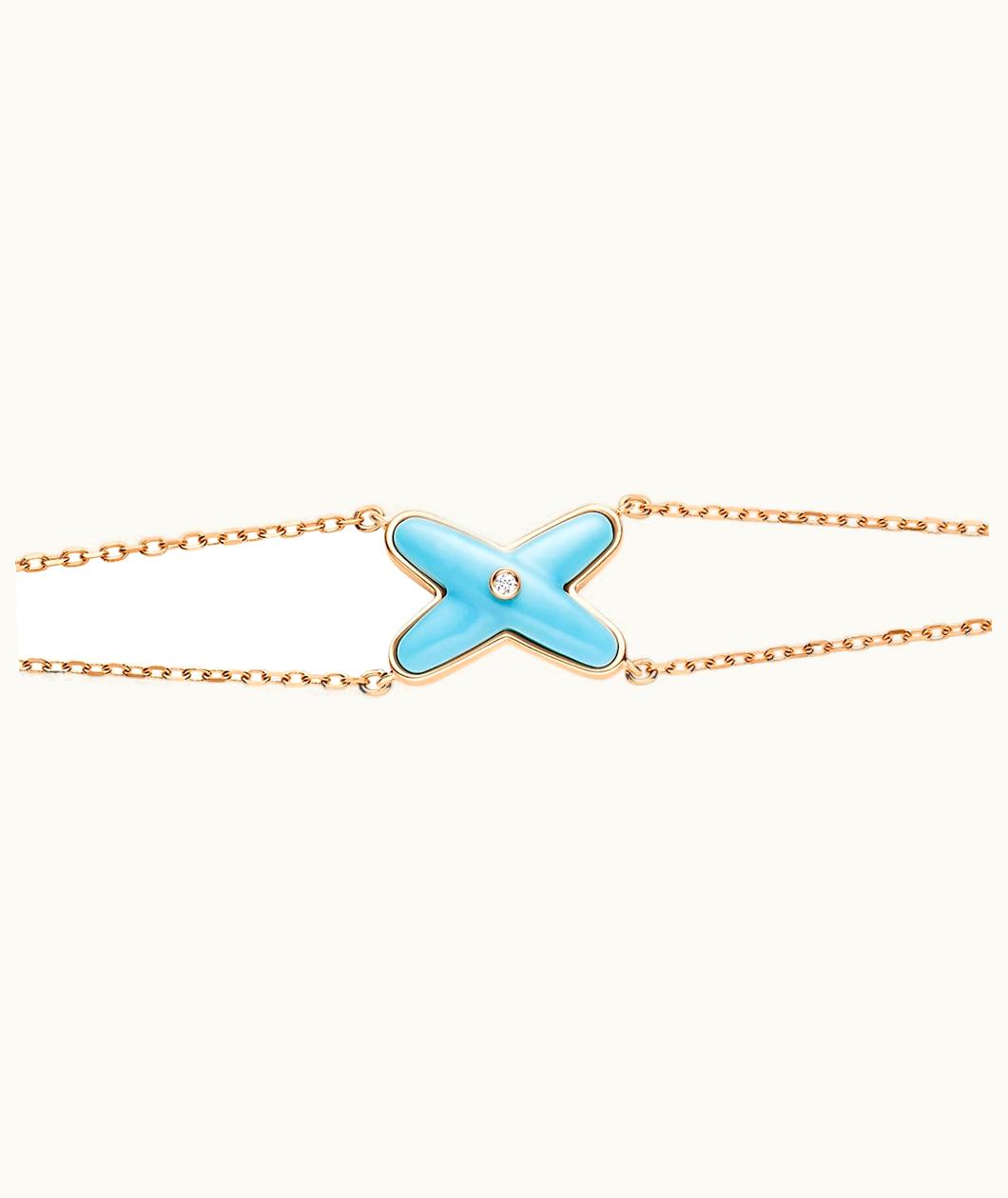 Chaumet Chaumet Jeux De Liens Bracelet Rose Gold, Turquoise, Diamond