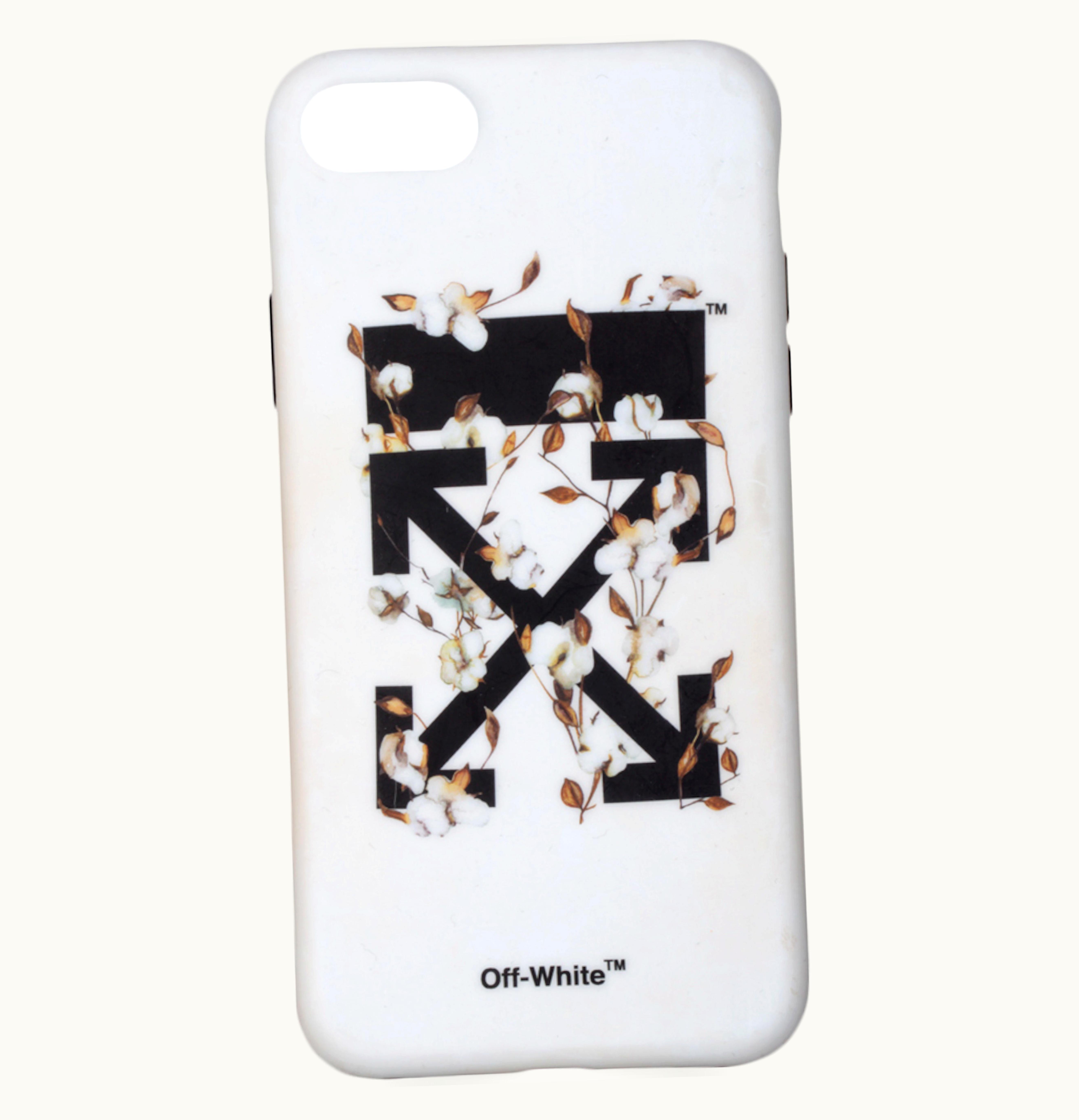 OFF-WHITE OFF WHITE Cotton Flower iPhone 8 Case SS19 White Multicolor