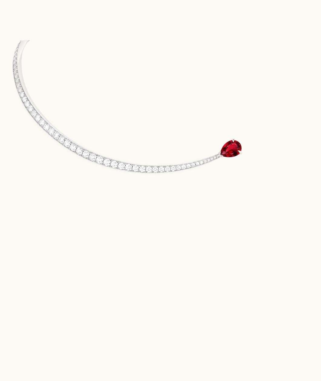 Chaumet Chaumet Joséphine Duo Eternel Necklace White Gold, Ruby, Diamonds