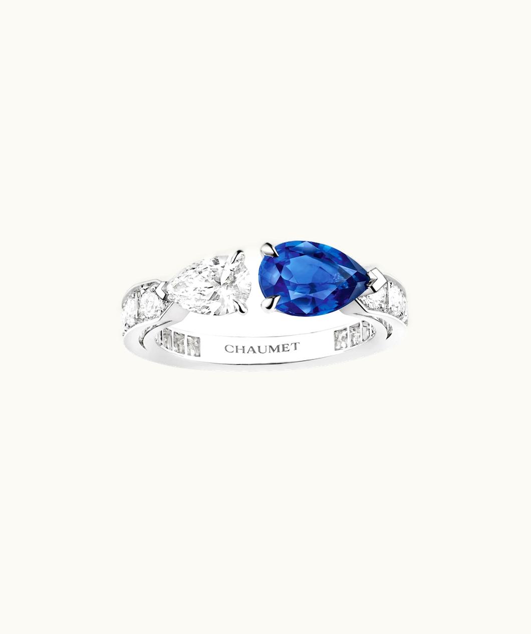 Chaumet Chaumet Joséphine Duo Éternel Ring White Gold, Sapphire, Diamonds