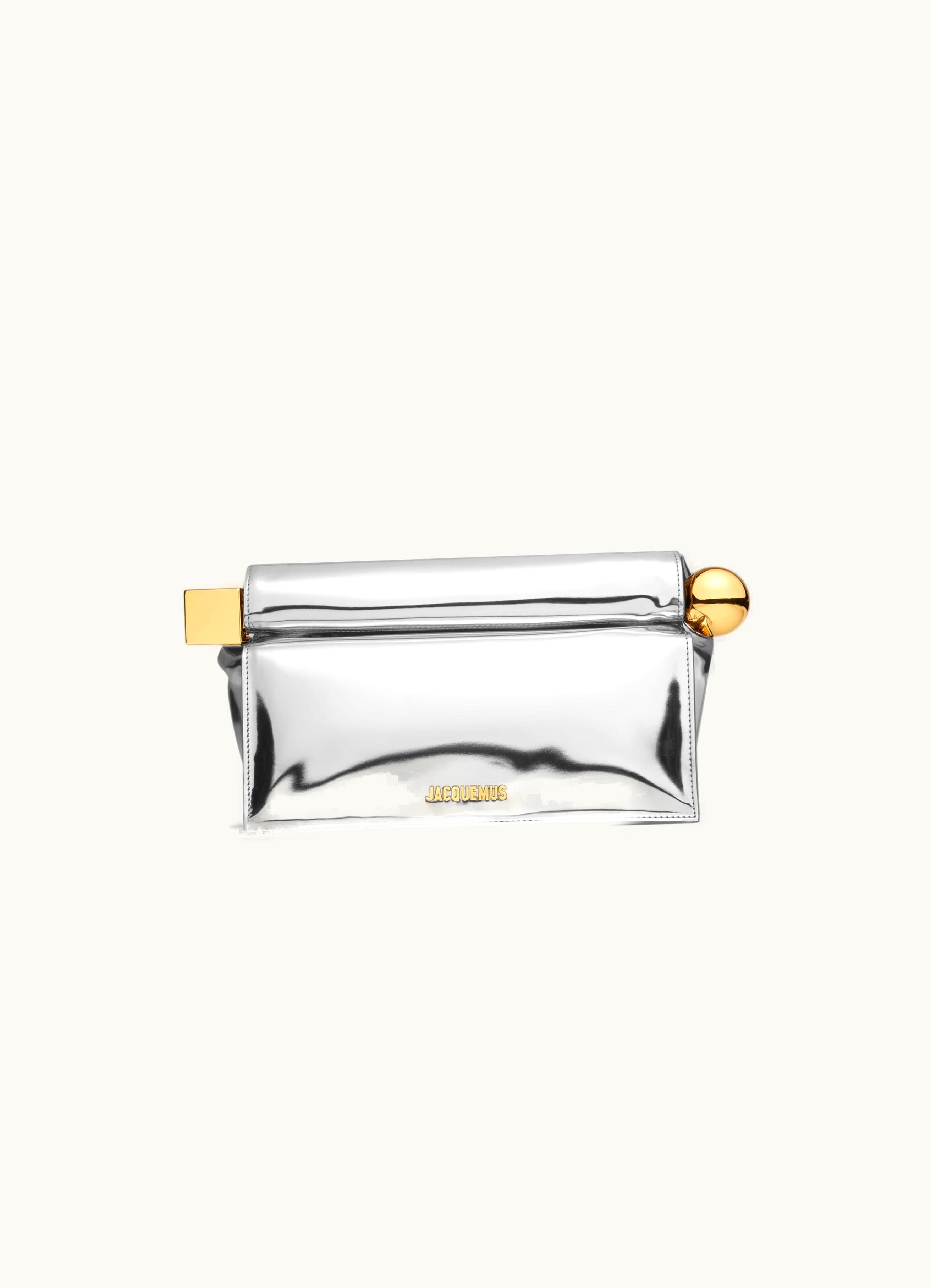 Jacquemus Jacquemus La Pochette Rond Carré Silver