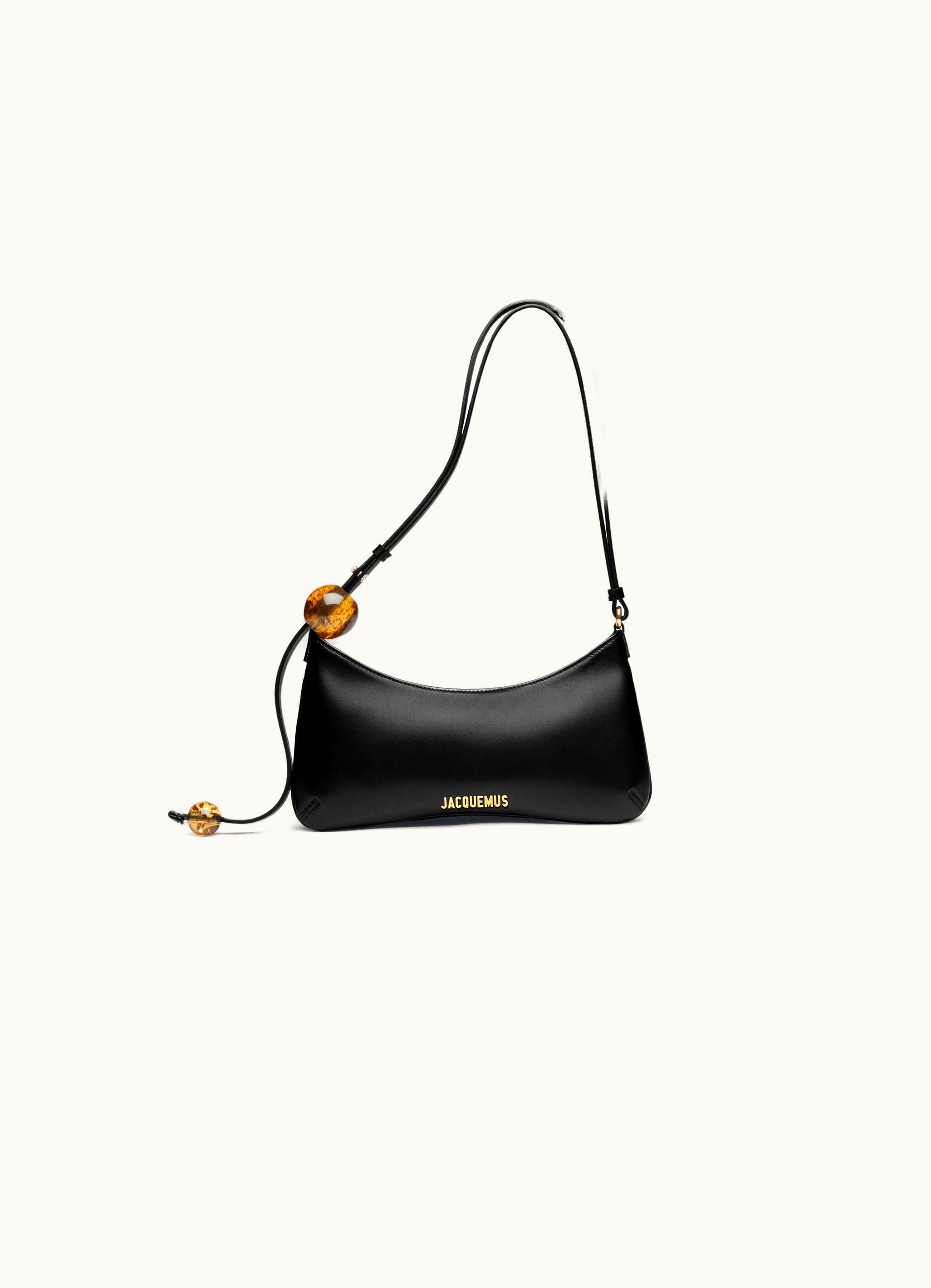 Jacquemus Jacquemus Le Bisou Perle Black Beaded Handbag