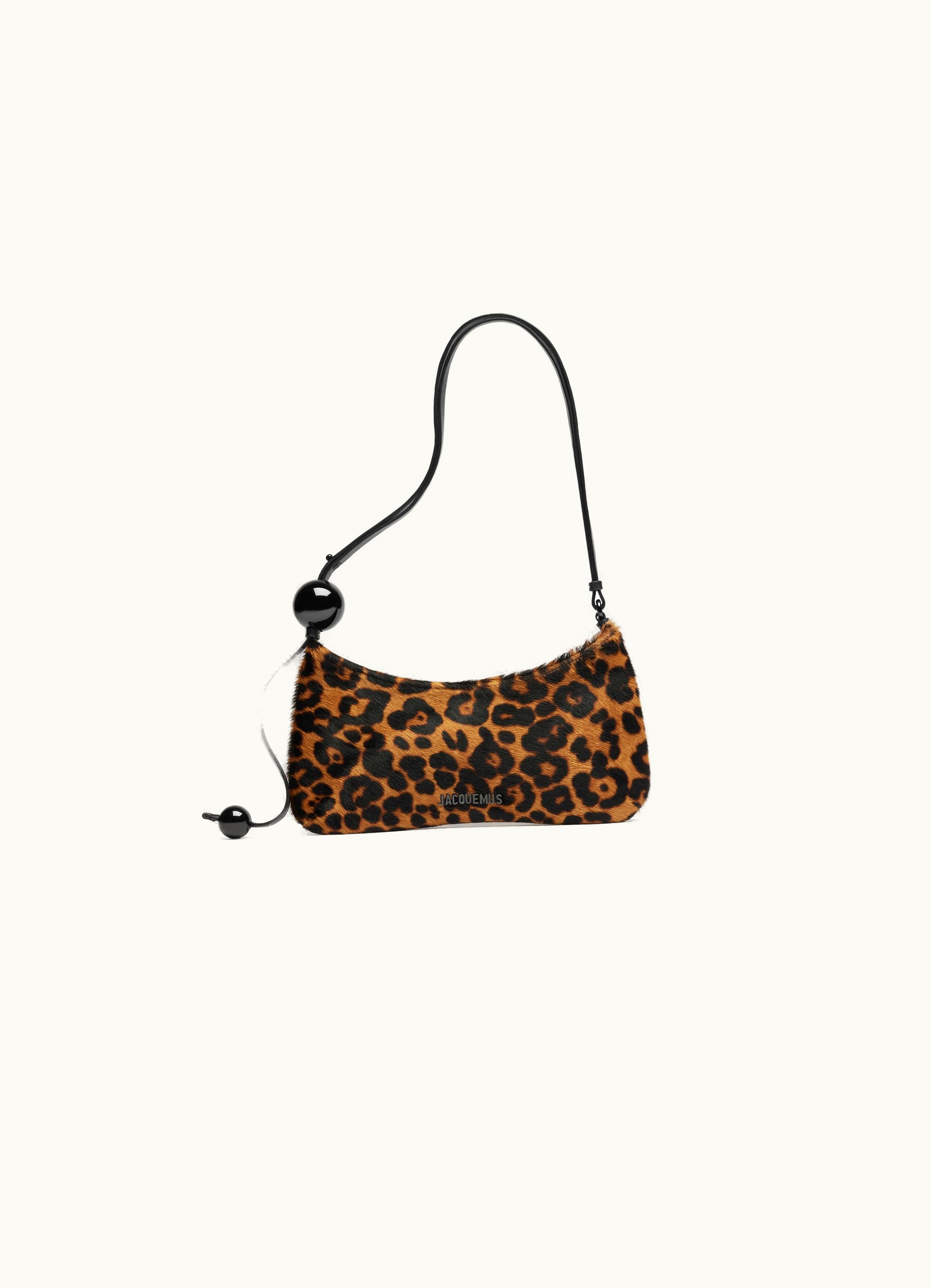 Jacquemus Jacquemus Le Bisou Perle Print Leopard Brown