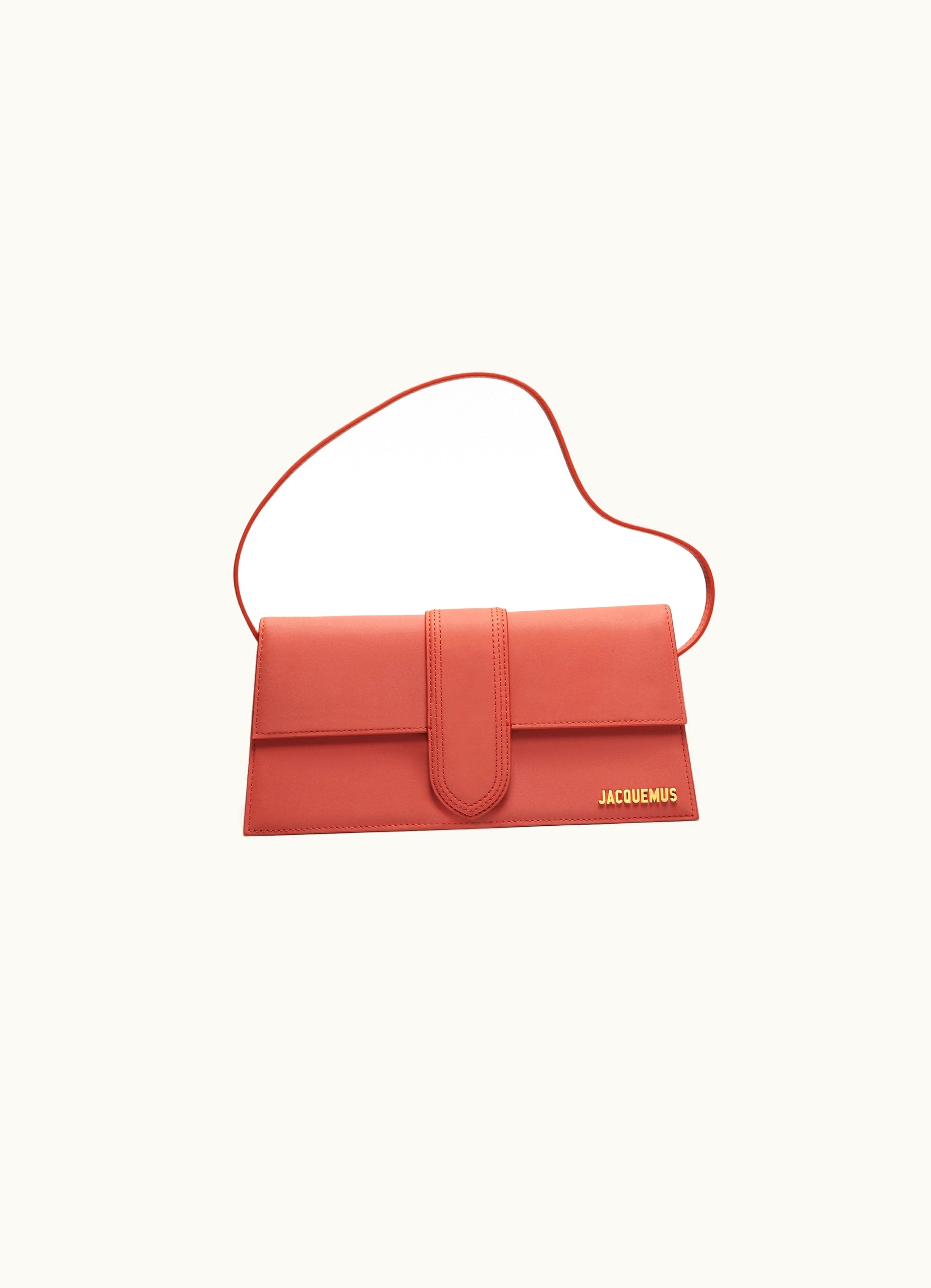 Jacquemus Jacquemus Le Bambino Long Flap Purse Dark Red