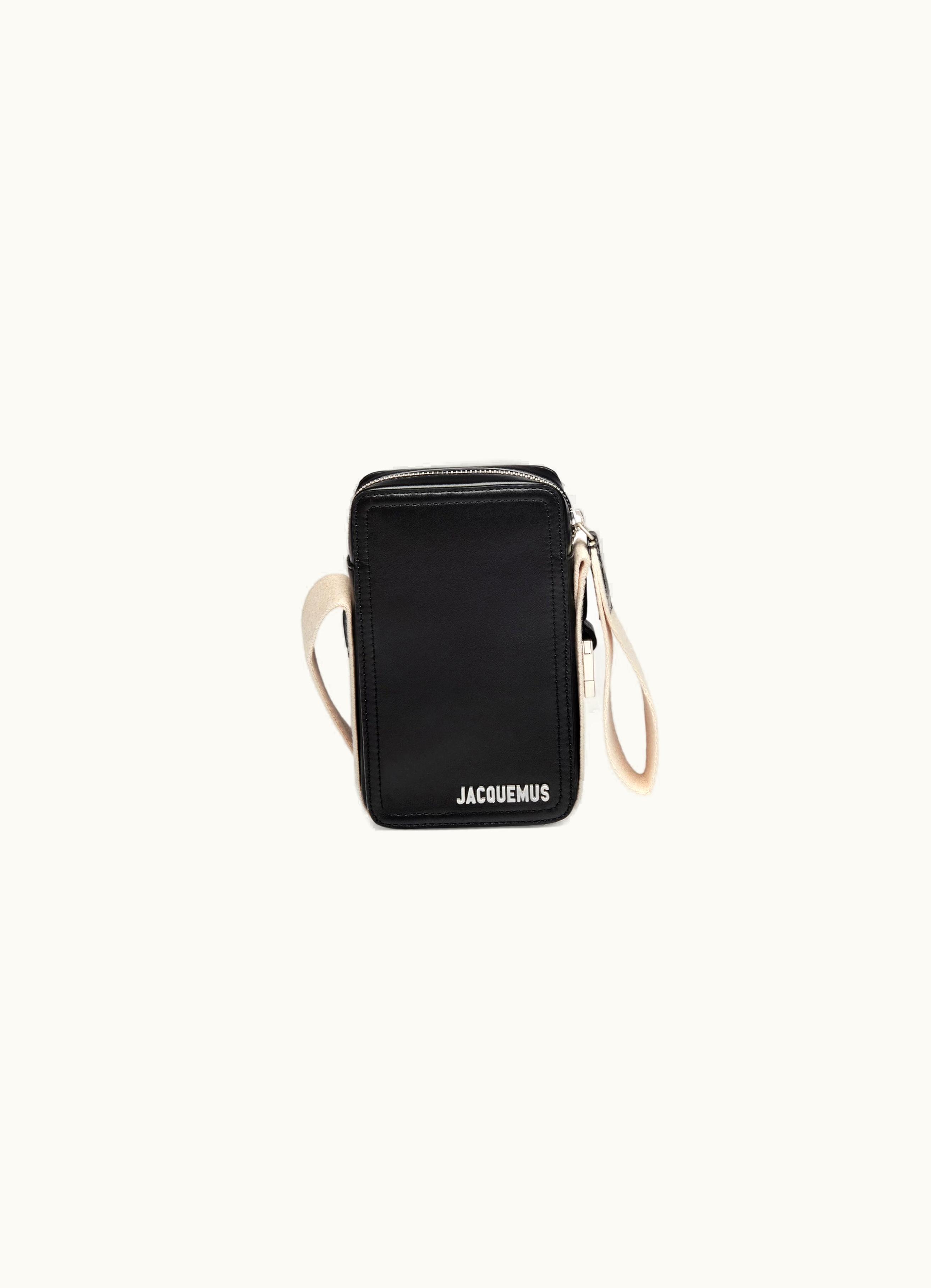 Jacquemus Jacquemus Le Cuerda Vertical Black Grosgrain Crossbody Purse