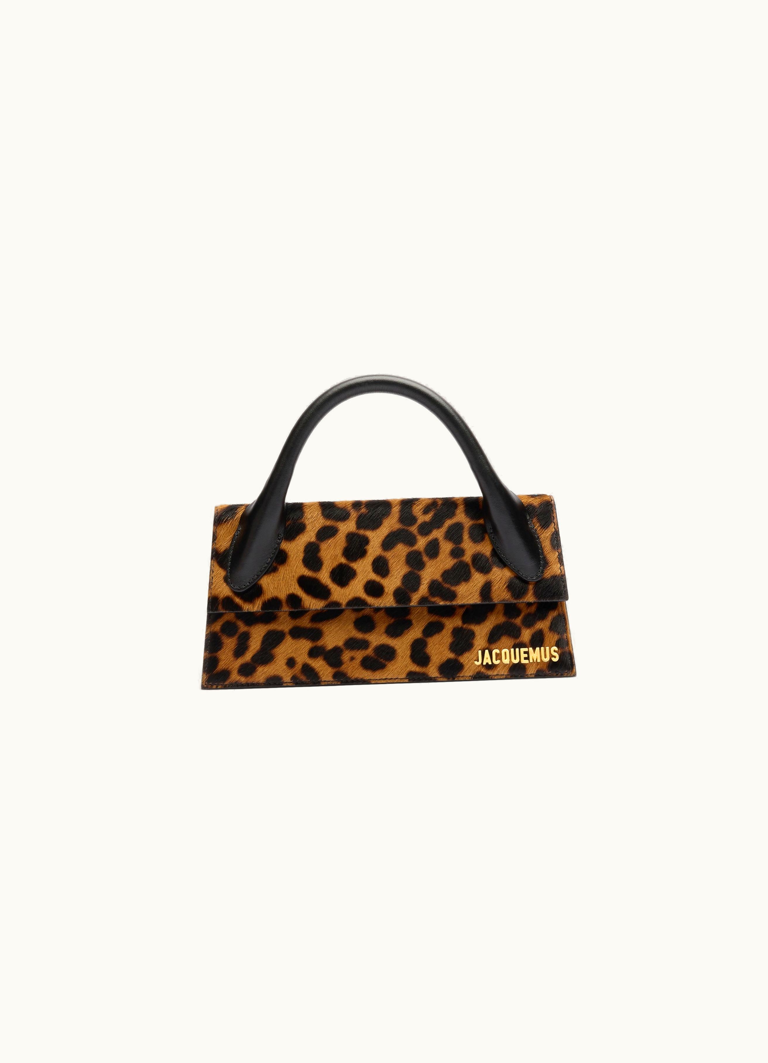 Jacquemus Jacquemus Le Chiquito Long Print Leopard Brown
