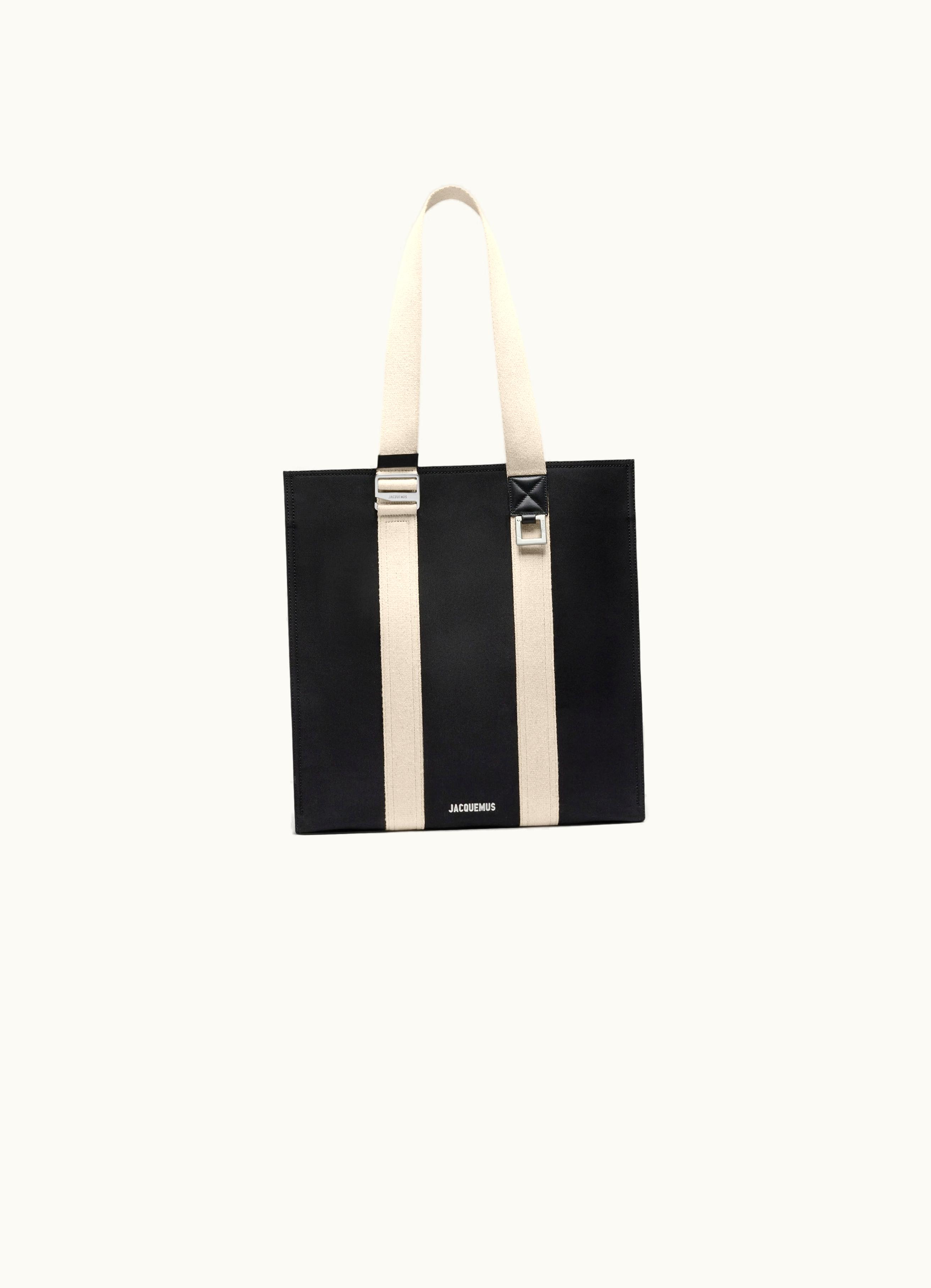 Jacquemus Jacquemus Grosgrain Le Cabas Messenger Tote Black