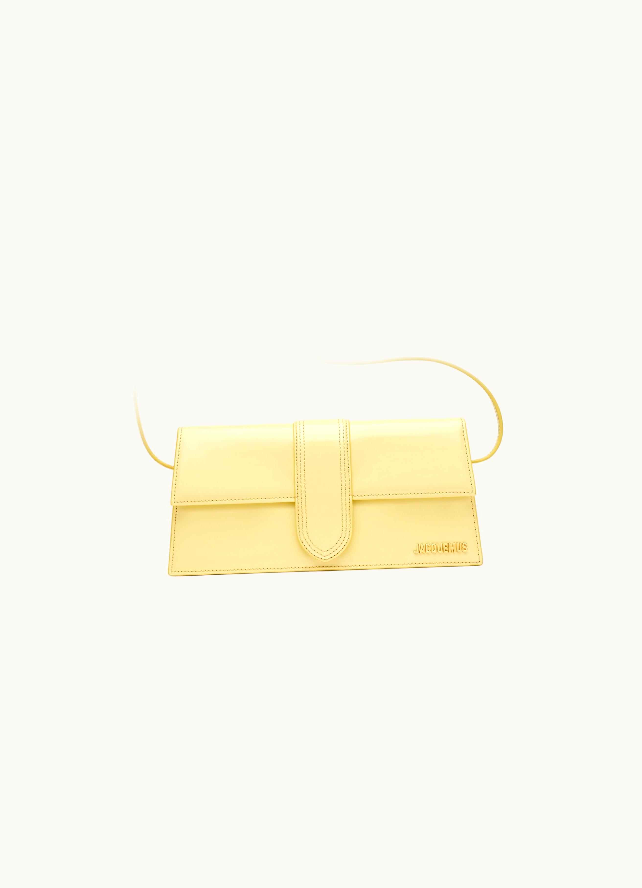 Jacquemus Jacquemus Le Bambino Long Flapped Purse Pale Yellow