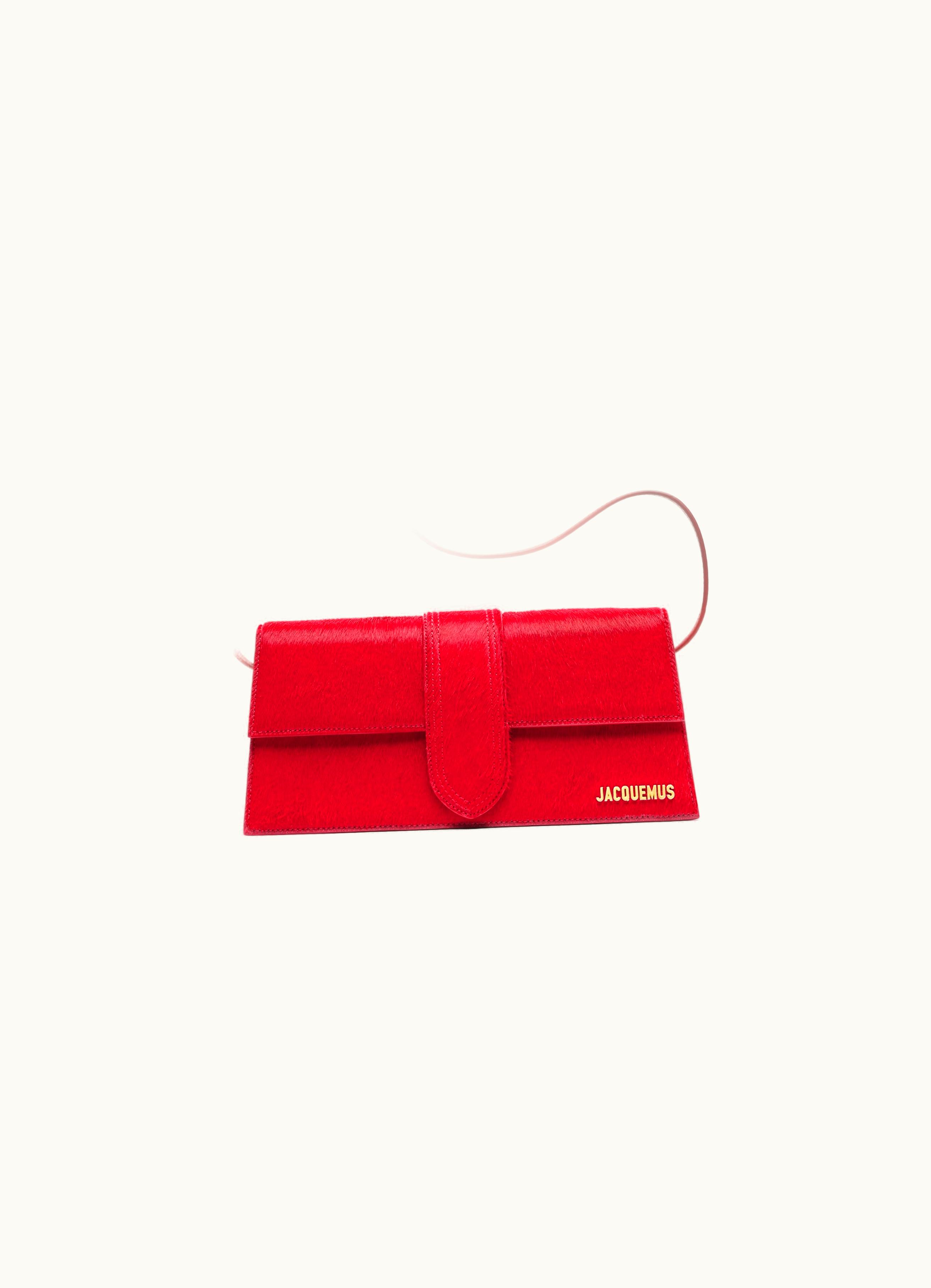 Jacquemus Jacquemus Le Bambino Long Flap Handbag Dark Red
