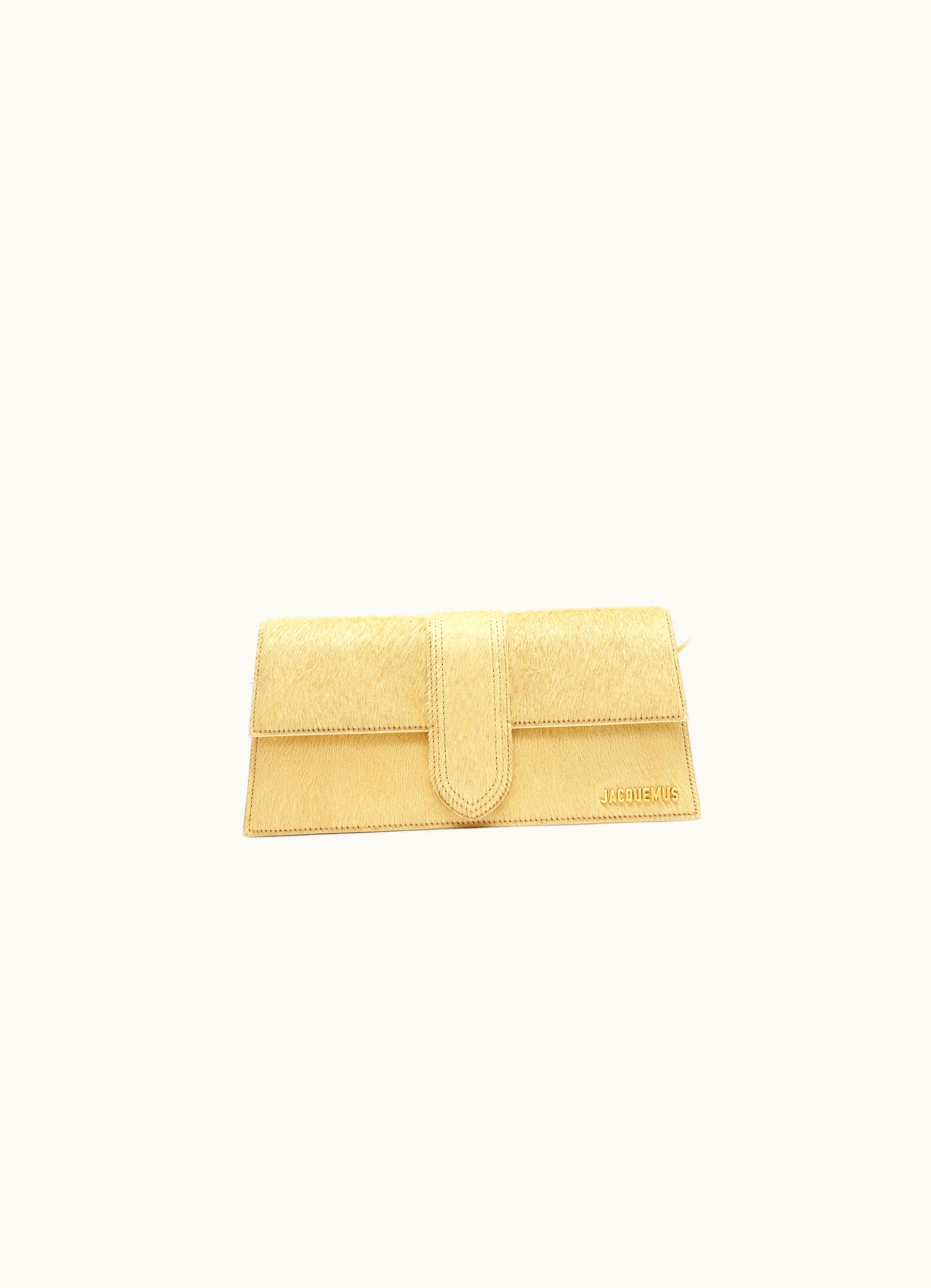 Jacquemus Jacquemus Le Bambino Long Pale Yellow Flap Purse