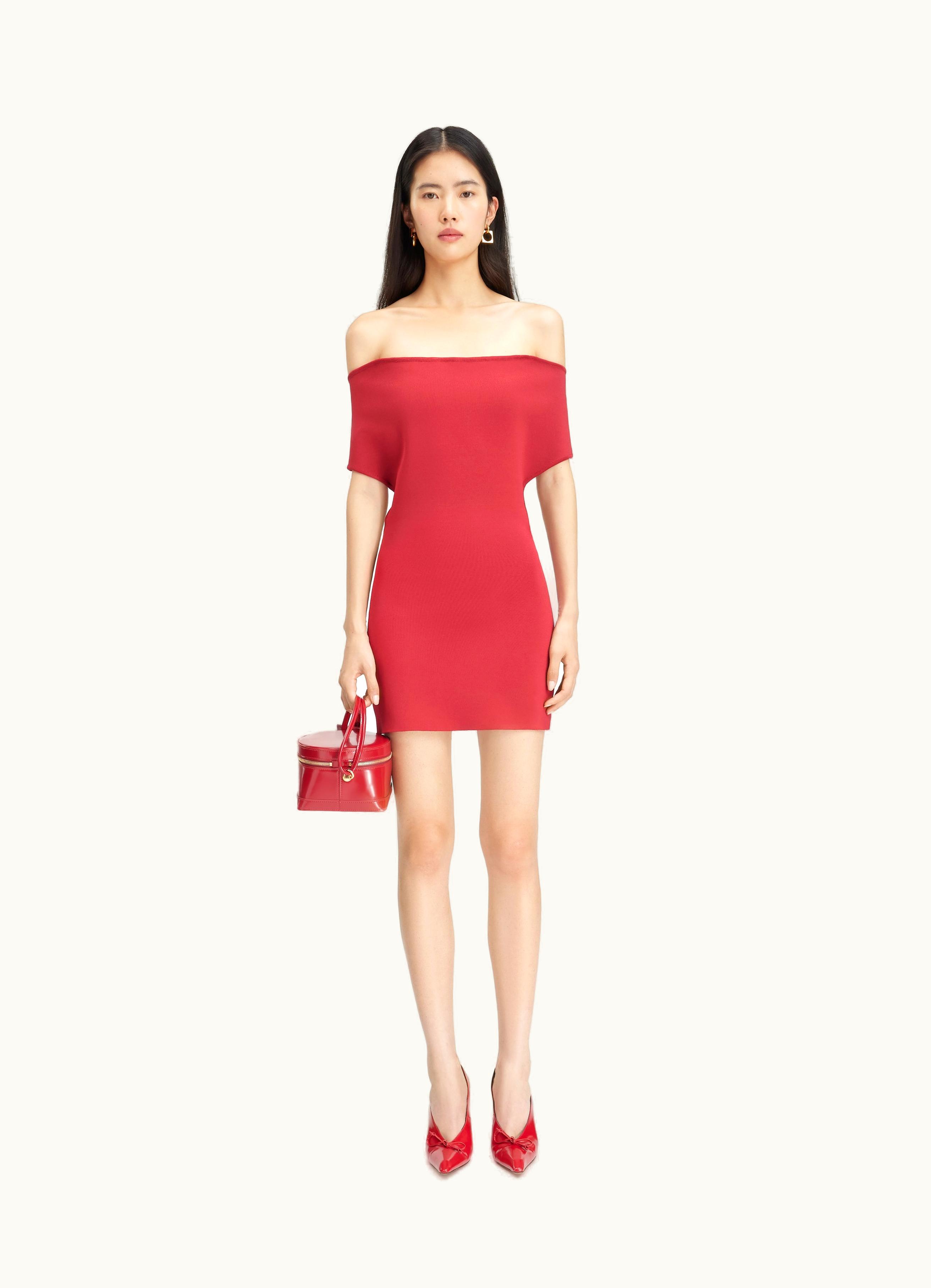 Jacquemus Jacquemus La Robe Cubista Dark Red