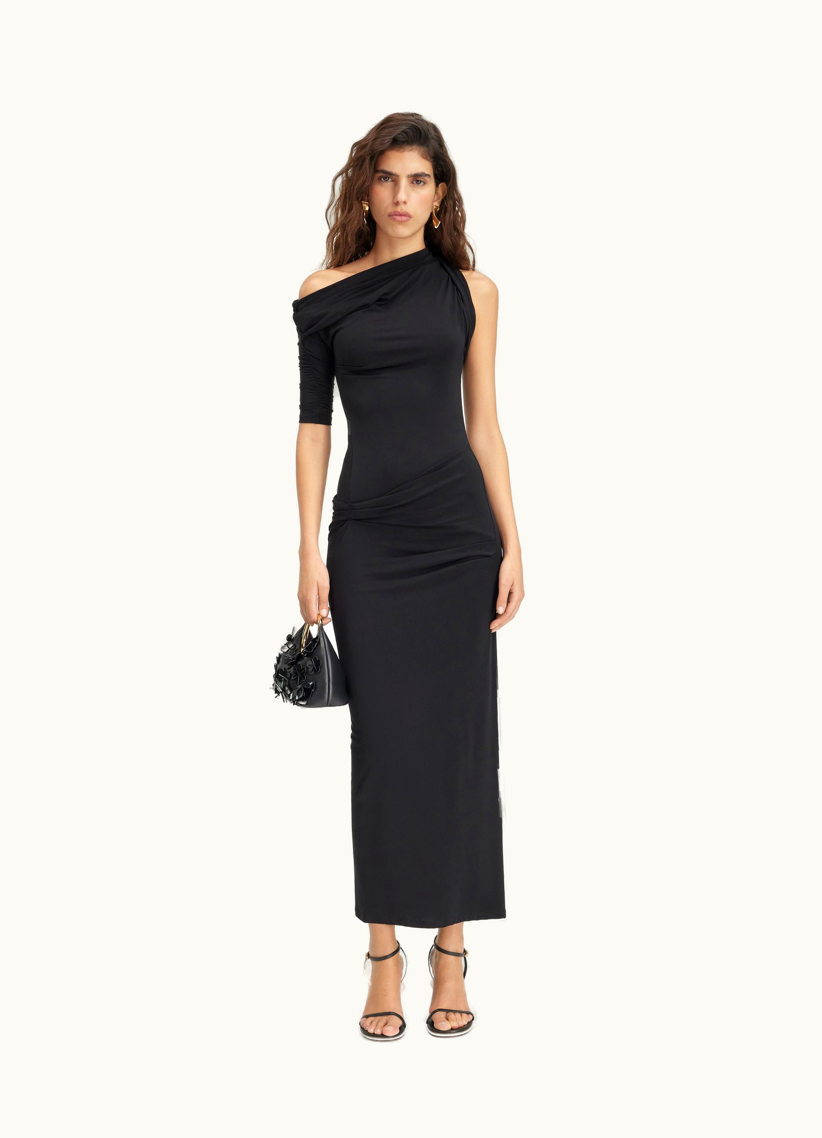 Jacquemus Jacquemus La Robe Drapeado Black