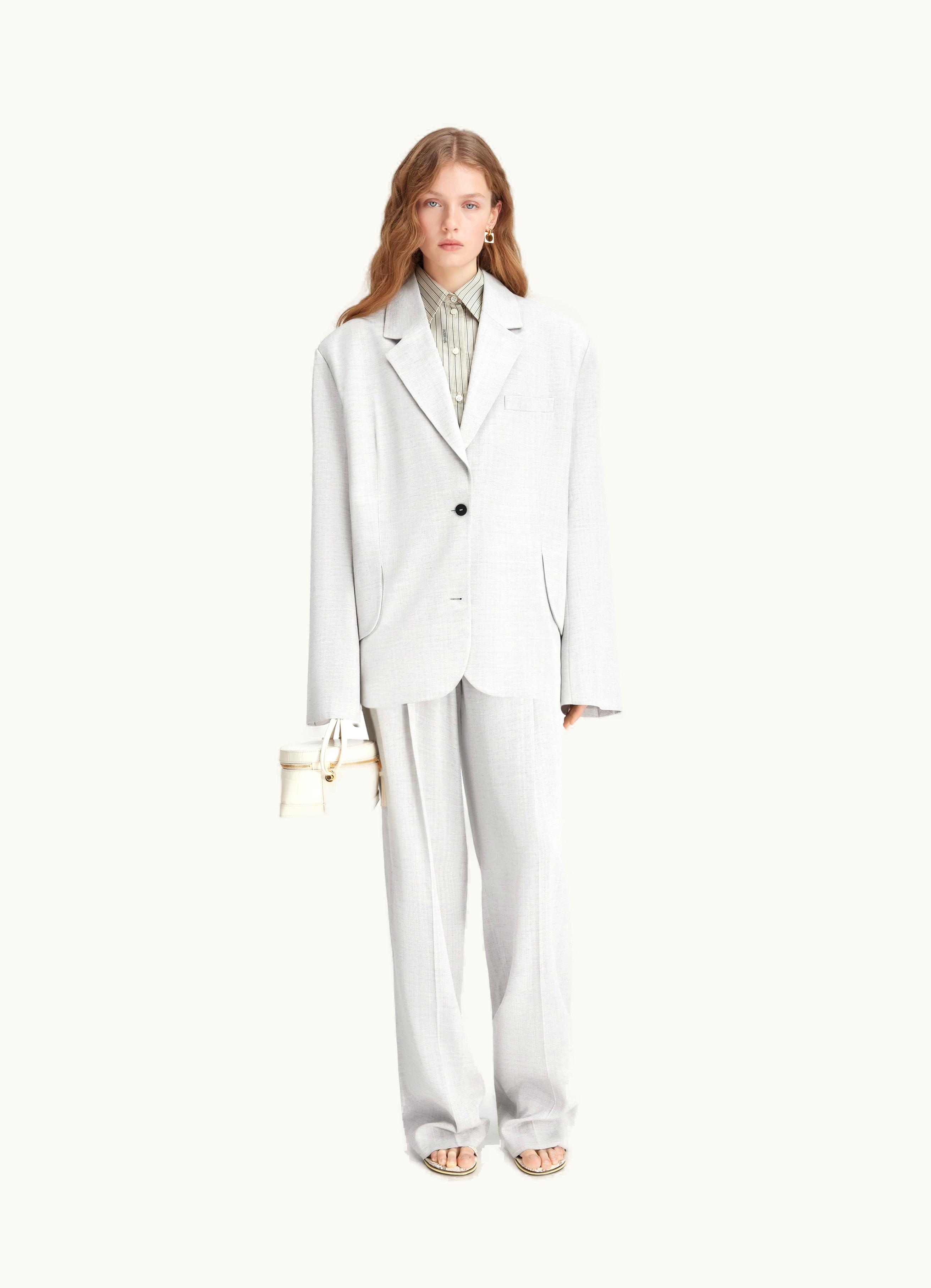 Jacquemus Jacquemus La Veste Titolo Light Grey