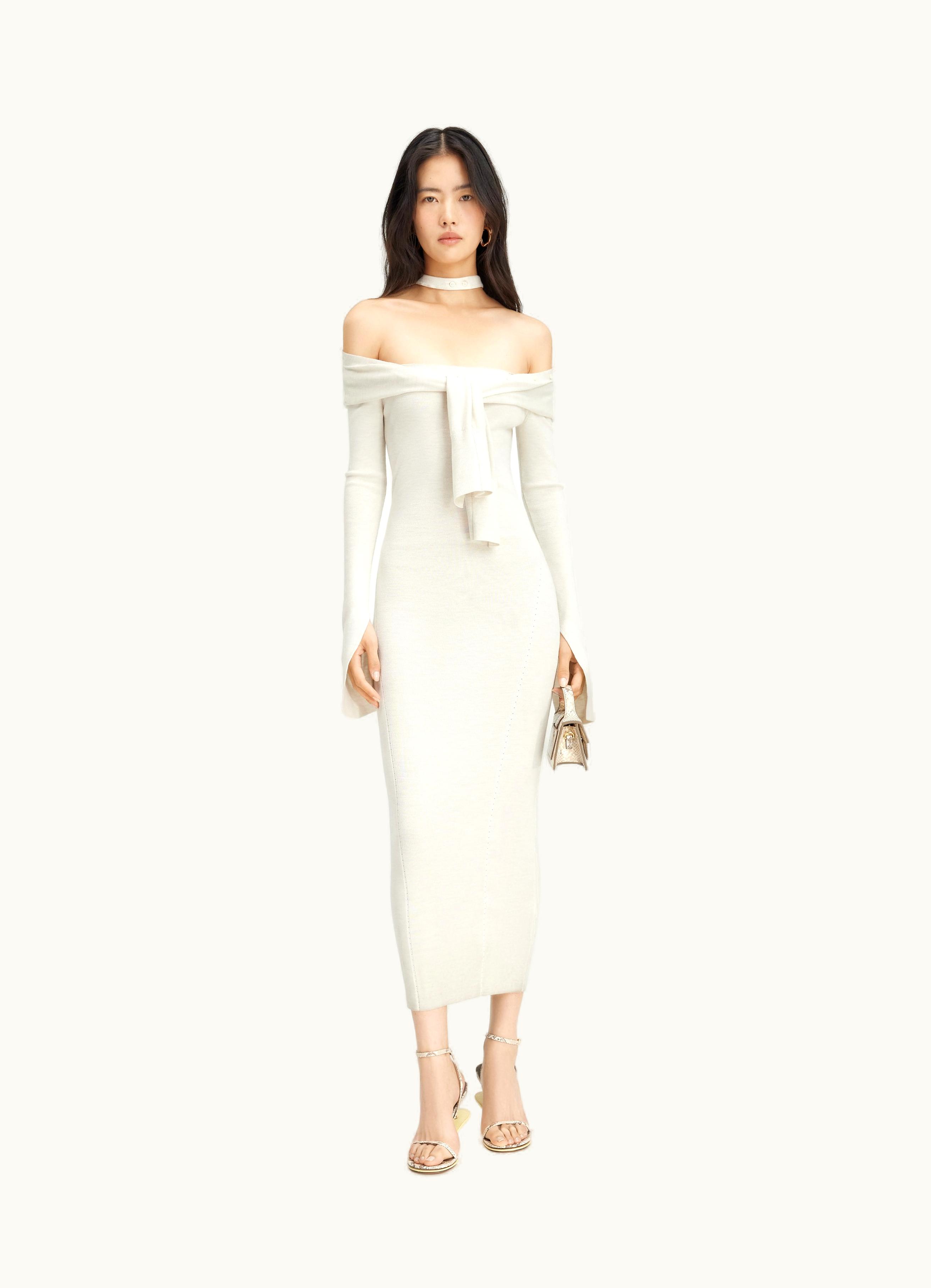 Jacquemus Jacquemus La Robe Doble Ivory