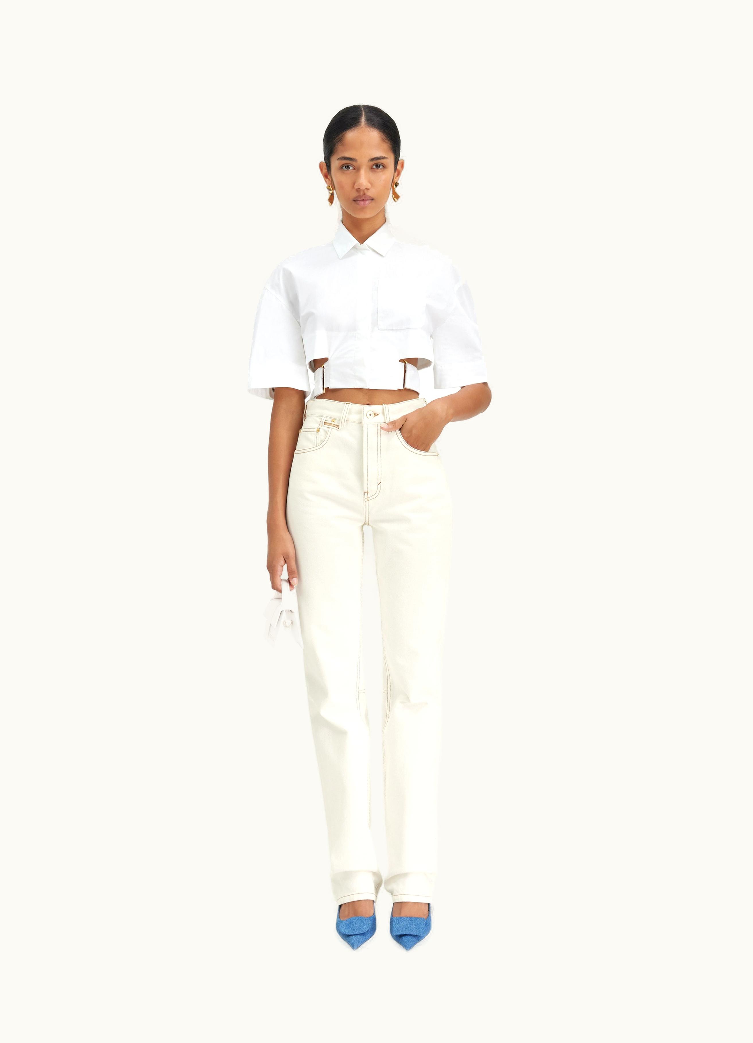 Jacquemus Jacquemus Le De-Nîmes Droit Off-White / Tabac