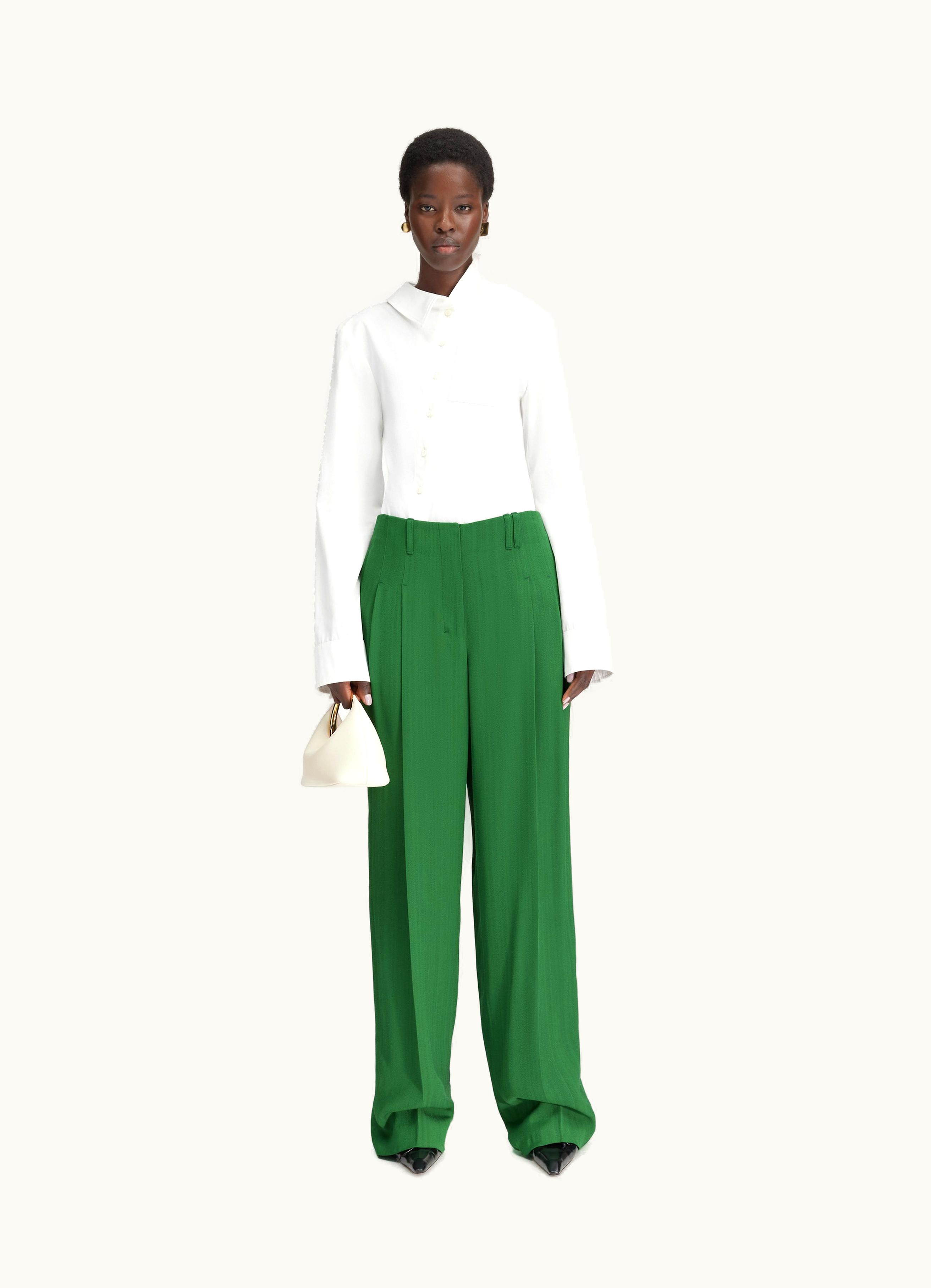 Jacquemus Jacquemus Le Pantalon Titolo Dark Green