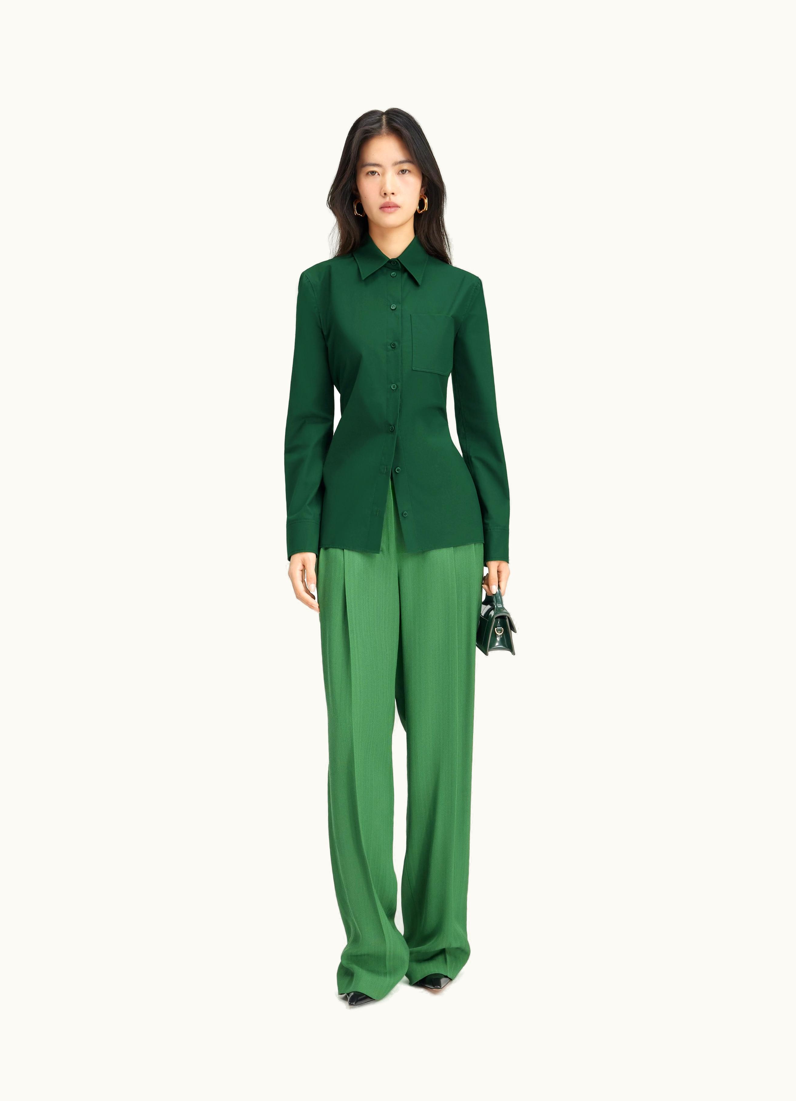 Jacquemus Jacquemus La Chemise De Costume Dark Green