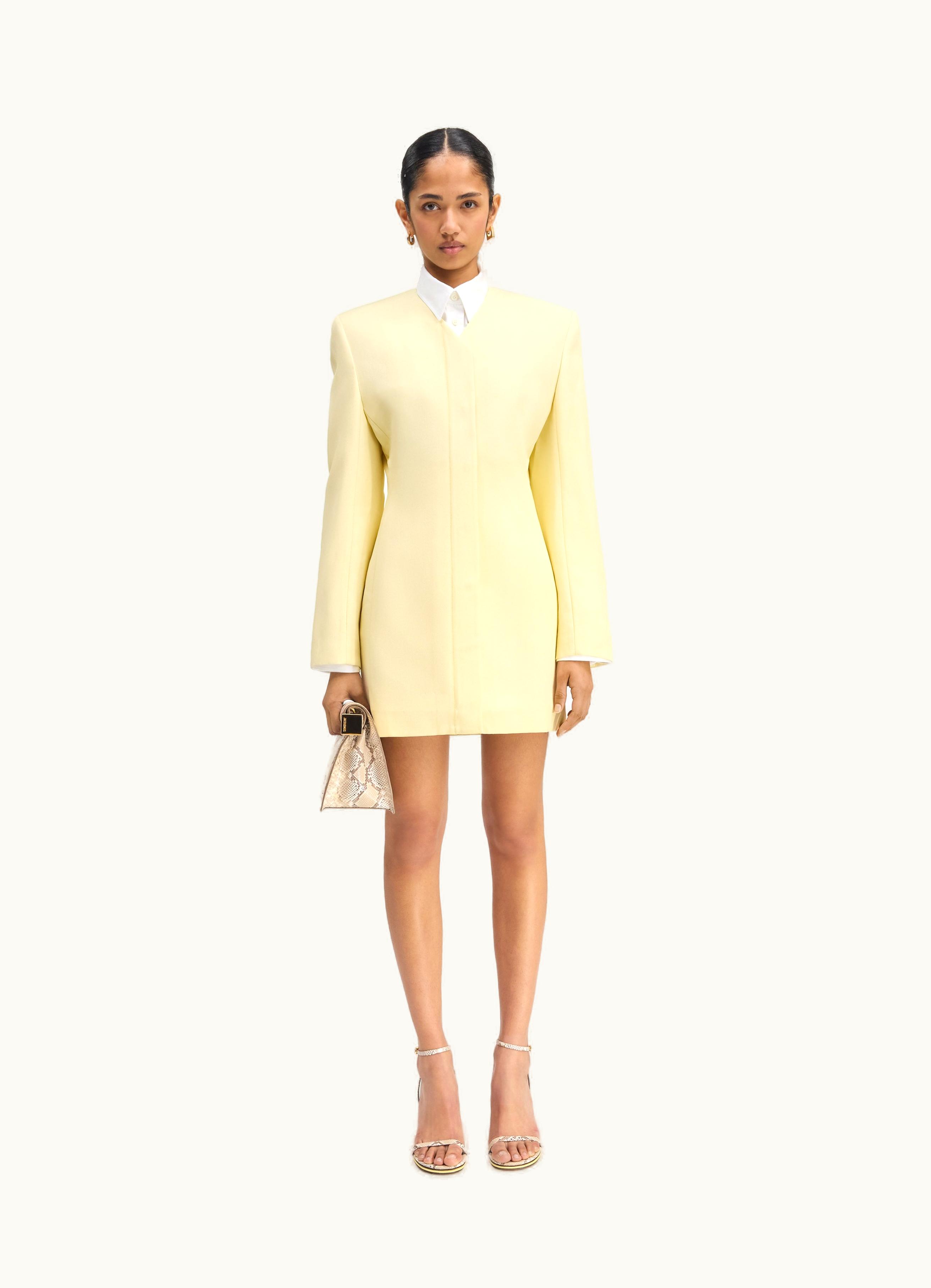 Jacquemus Jacquemus La Robe Cubo Pale Yellow