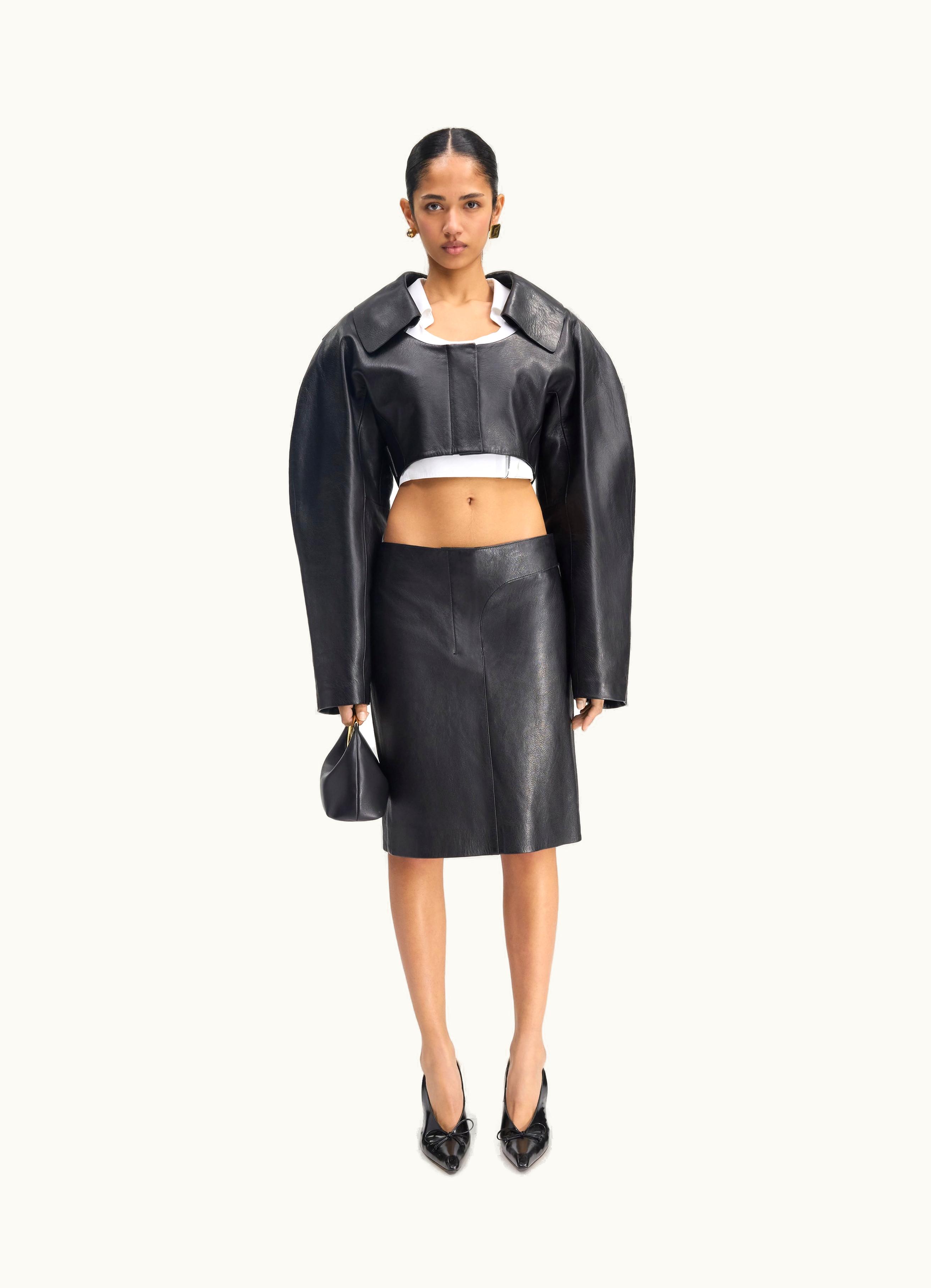 Jacquemus Jacquemus La Veste Obra Cuir Black