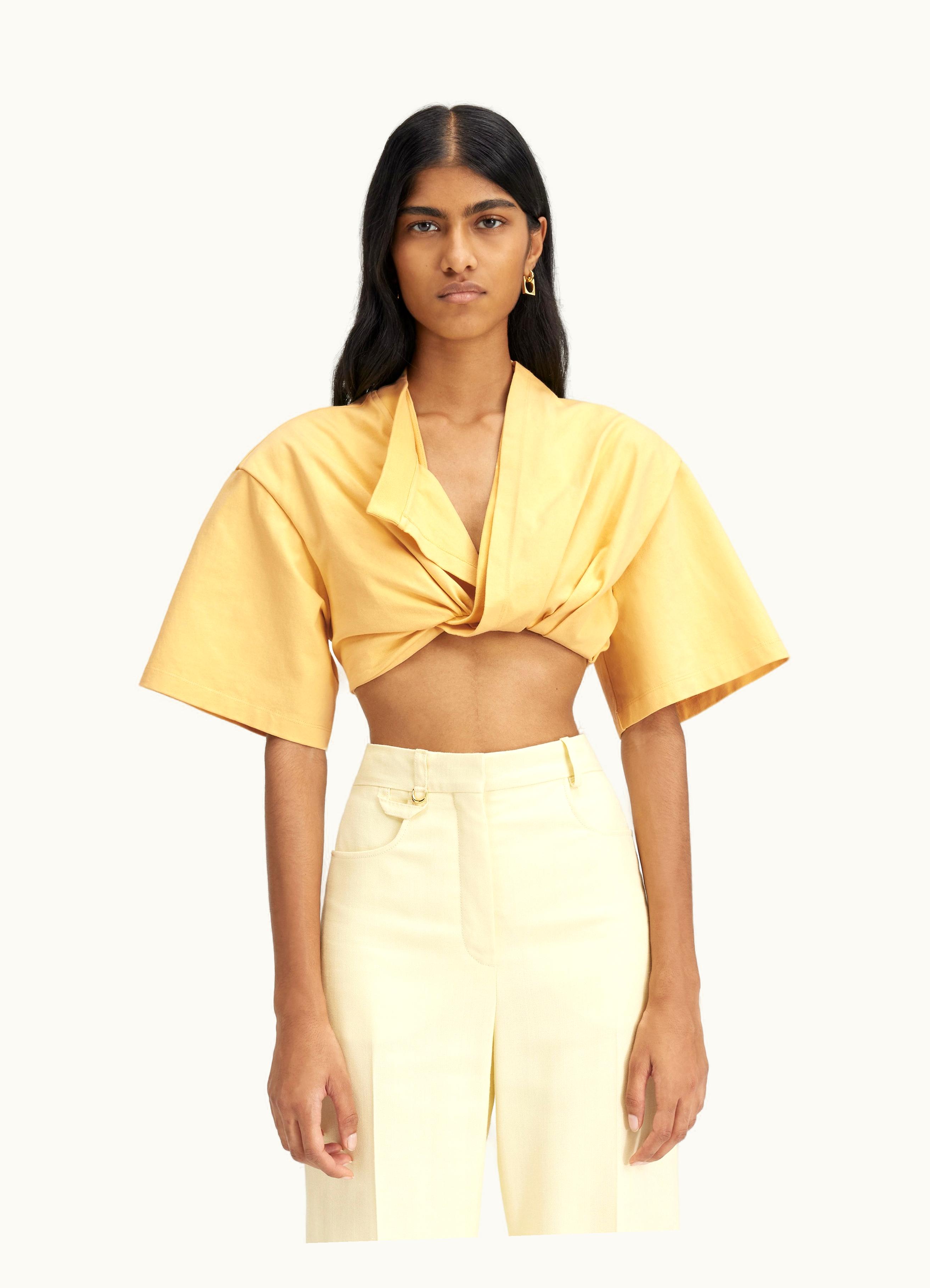 Jacquemus Jacquemus Le T-Shirt Bahia Court Beige