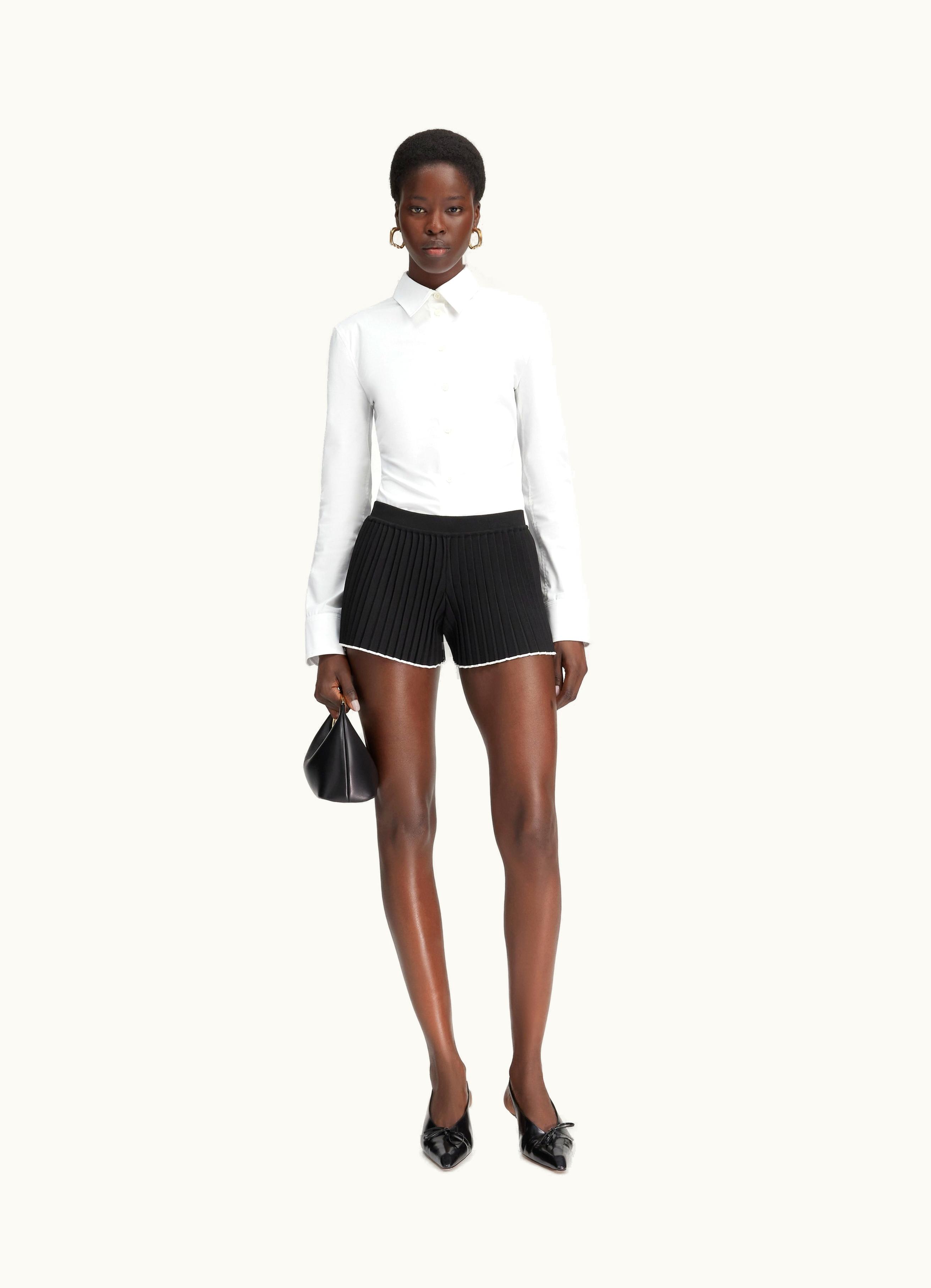 Jacquemus Jacquemus Le Short Maille Plissé Black