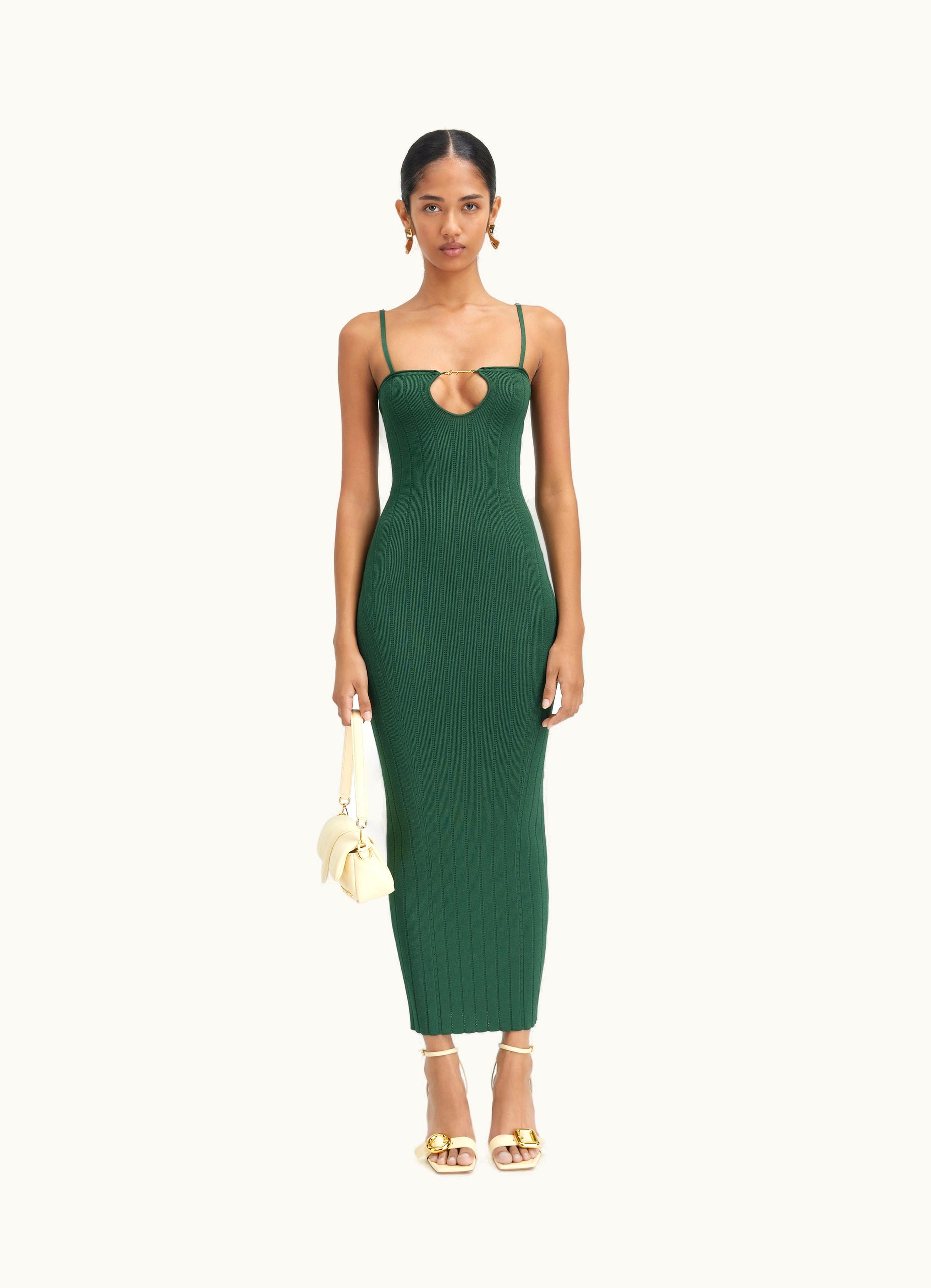 Jacquemus Jacquemus La Robe Sierra Bretelles Dark Green