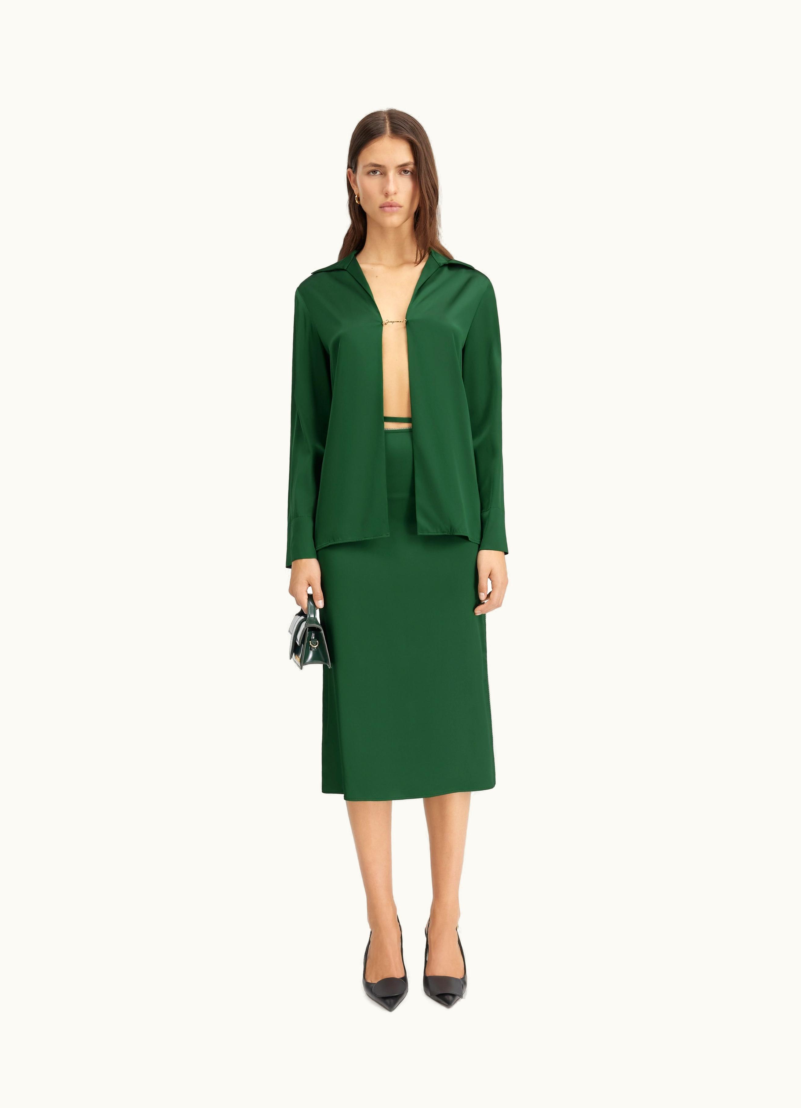 Jacquemus Jacquemus La Chemise Notte Dark Green