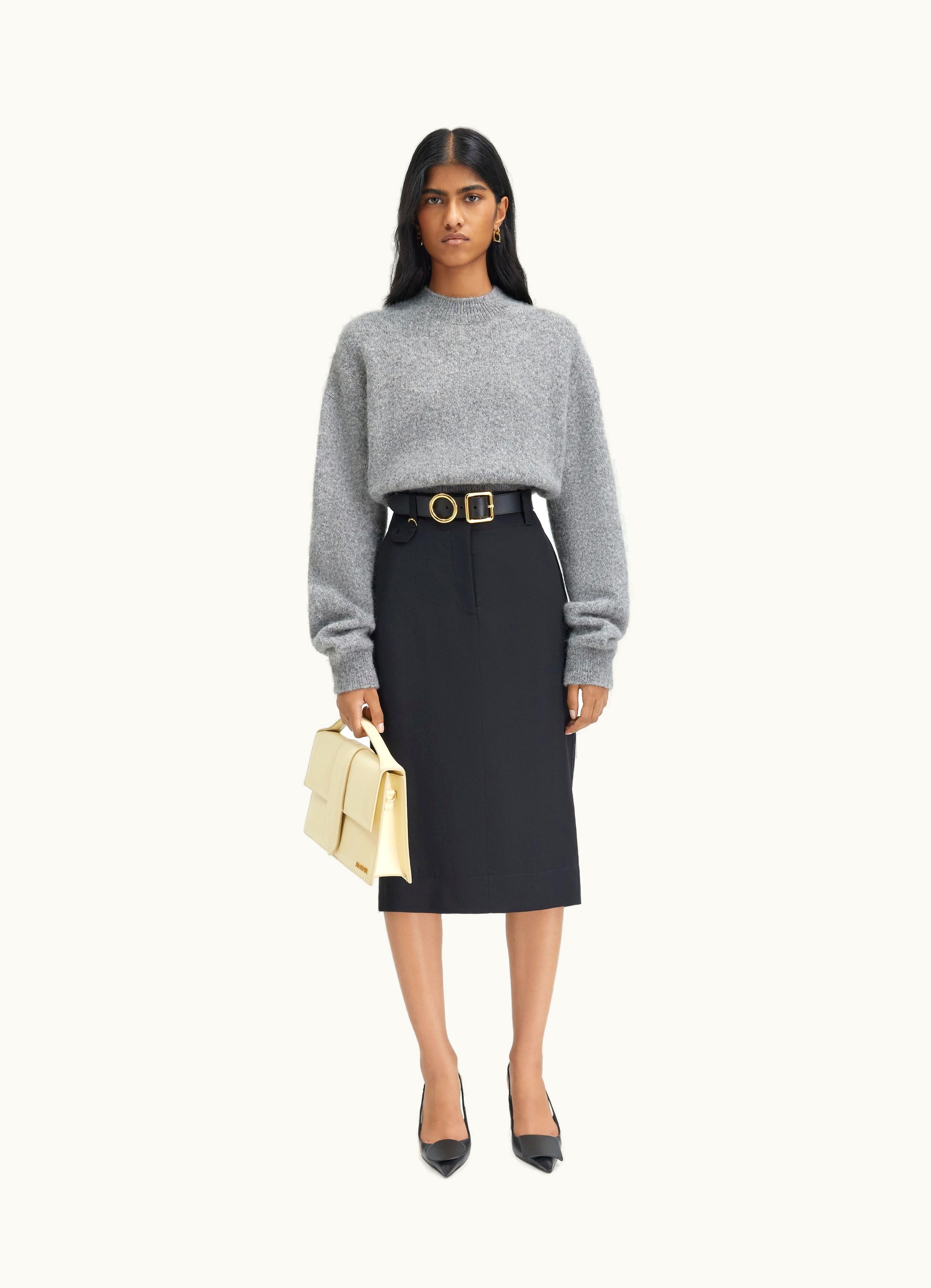 Jacquemus Jacquemus La Jupe Midi Bari Black