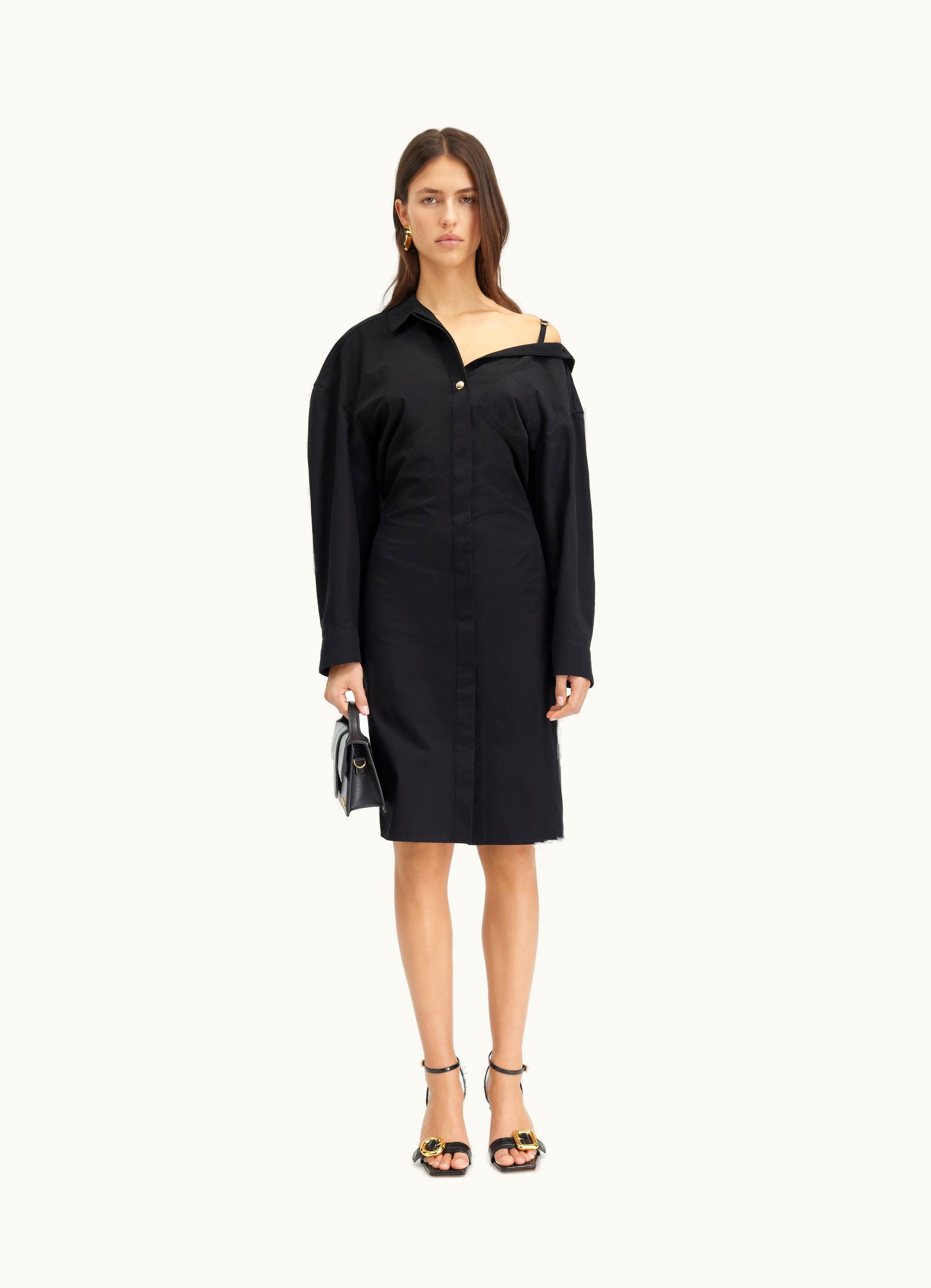 Jacquemus Jacquemus La Robe Chemise Black