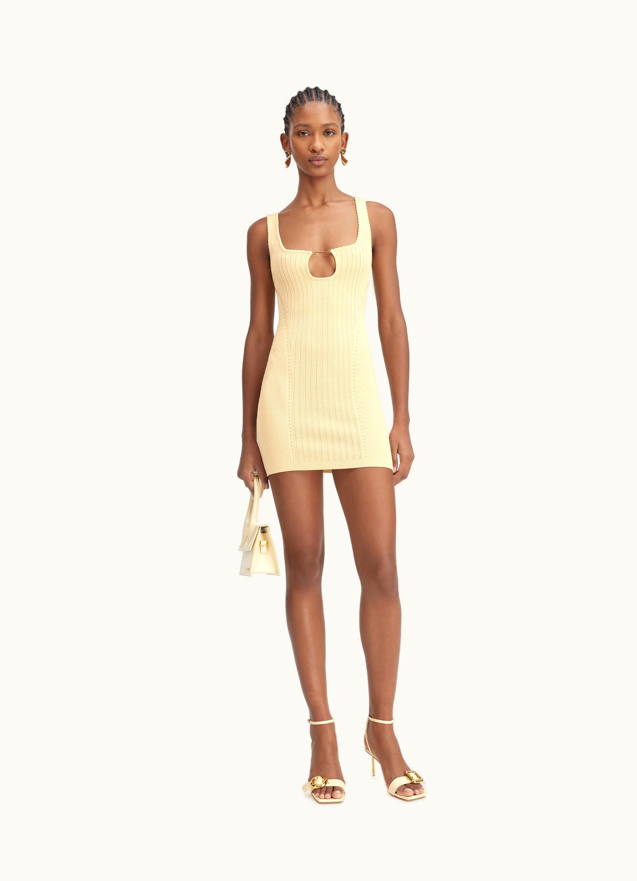Jacquemus Jacquemus La Mini Robe Sierra Light Ivory