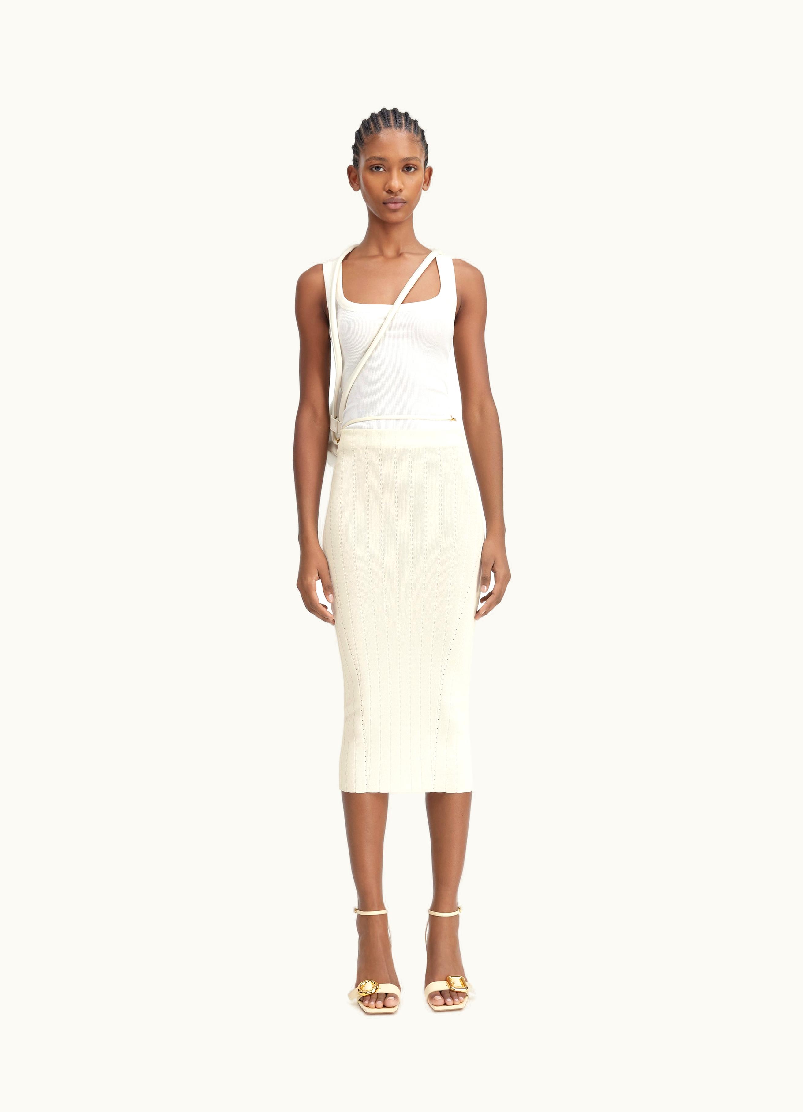 Jacquemus Jacquemus La Jupe Pralù Off-White