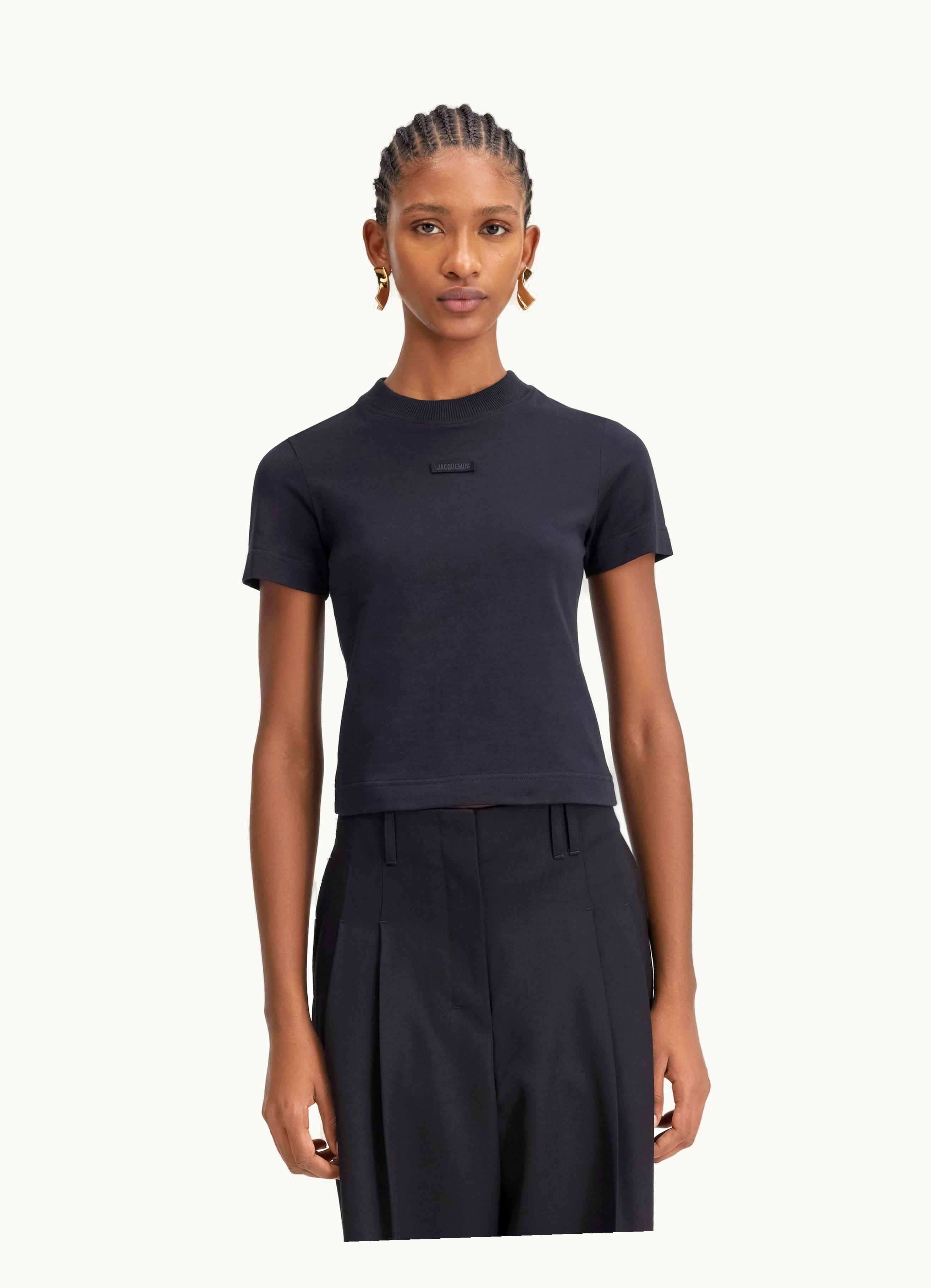 Jacquemus Jacquemus Gros Grain Logo T-Shirt Black