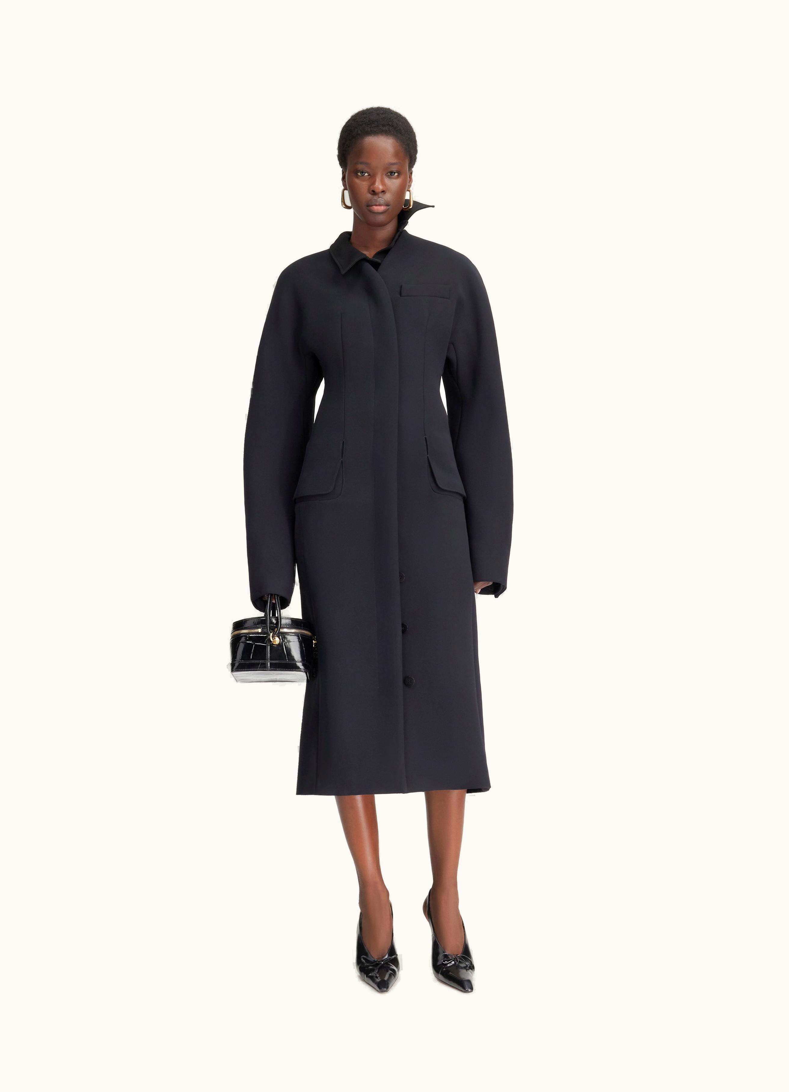 Jacquemus Jacquemus Le Manteau Ovalo Black