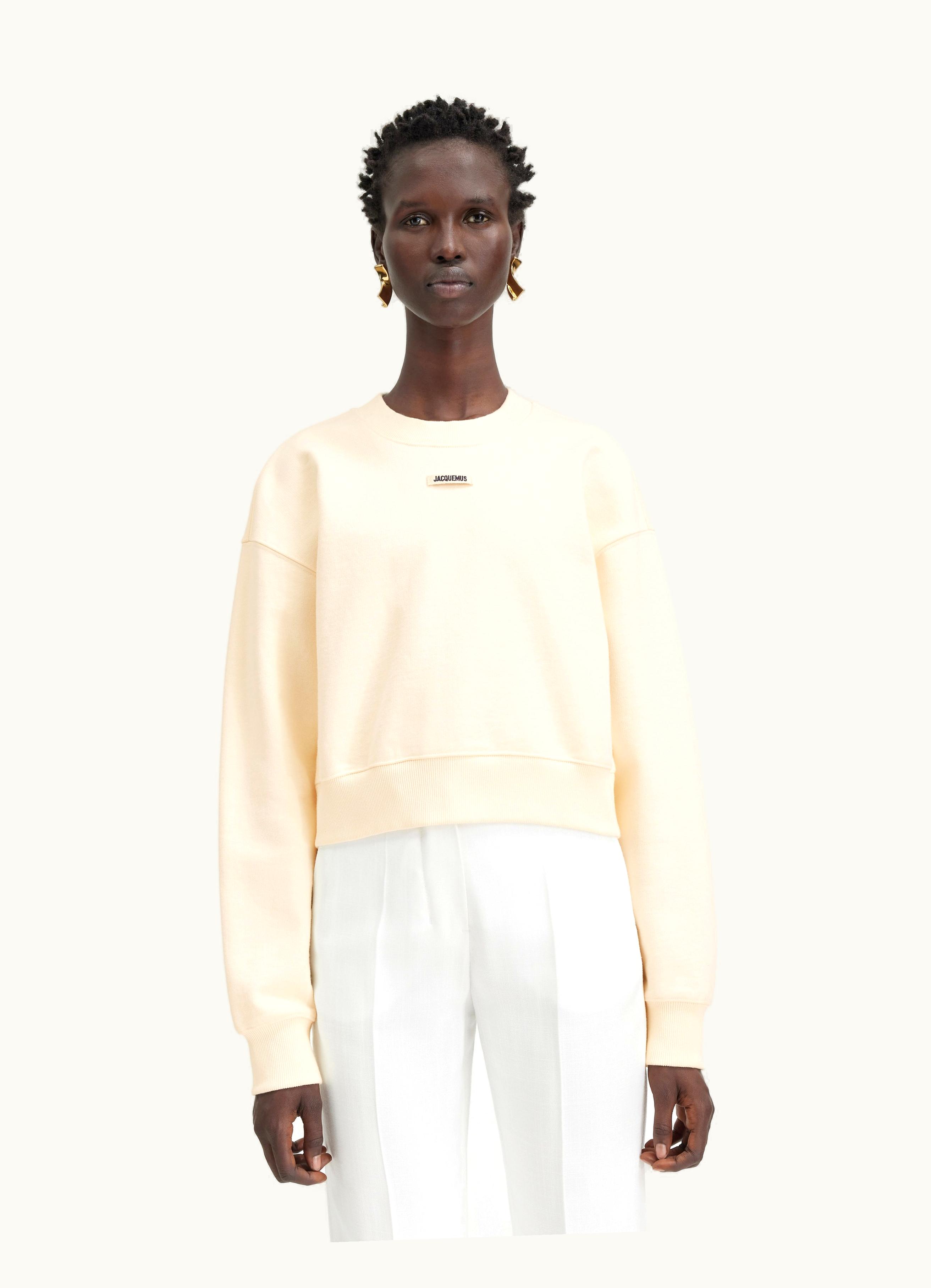 Jacquemus Jacquemus Le Sweatshirt Gros Grain Light Beige