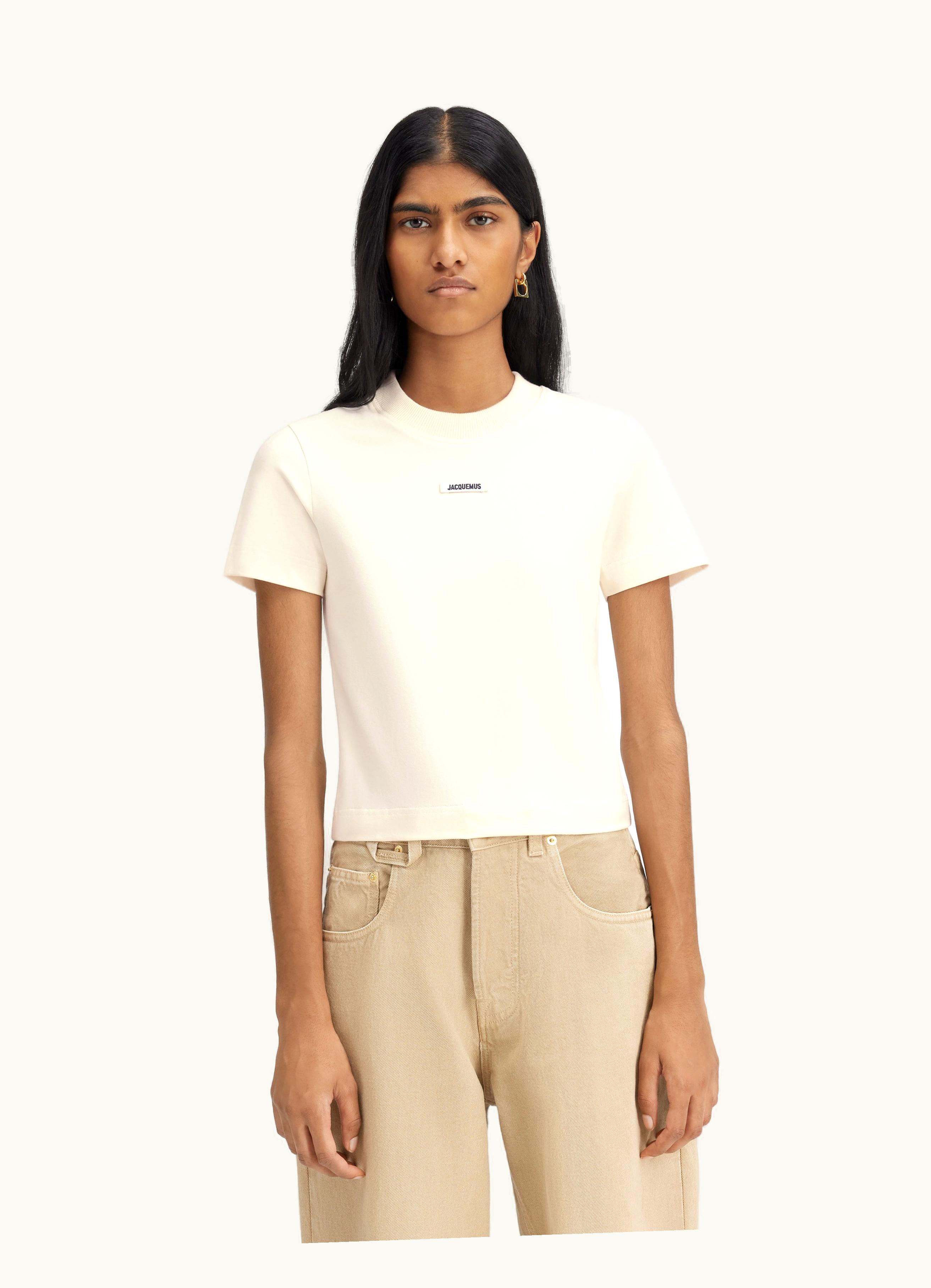 Jacquemus Jacquemus Le T-Shirt Gros Grain Light Beige