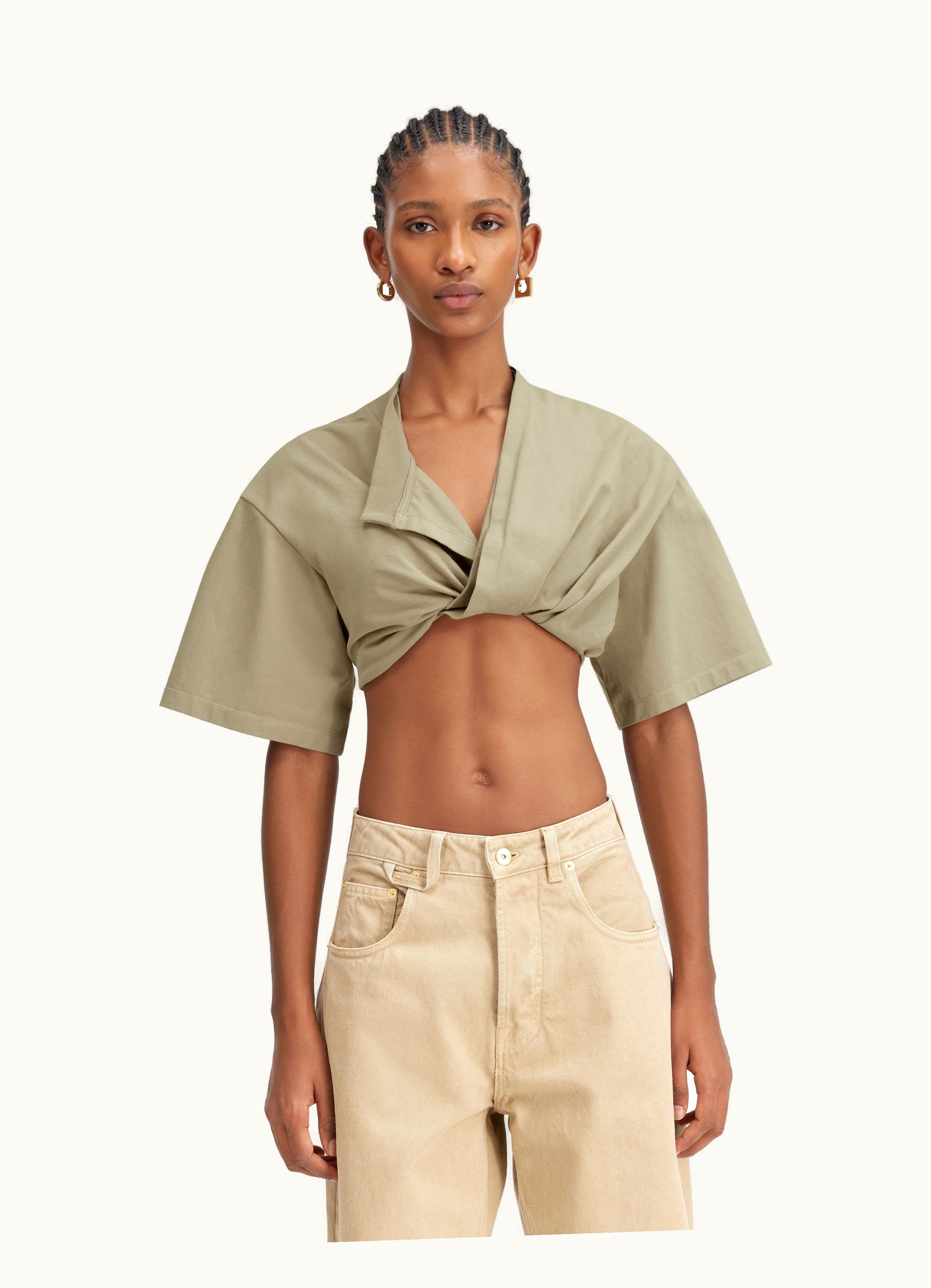 Jacquemus Jacquemus Le T-Shirt Bahia Court Light Khaki