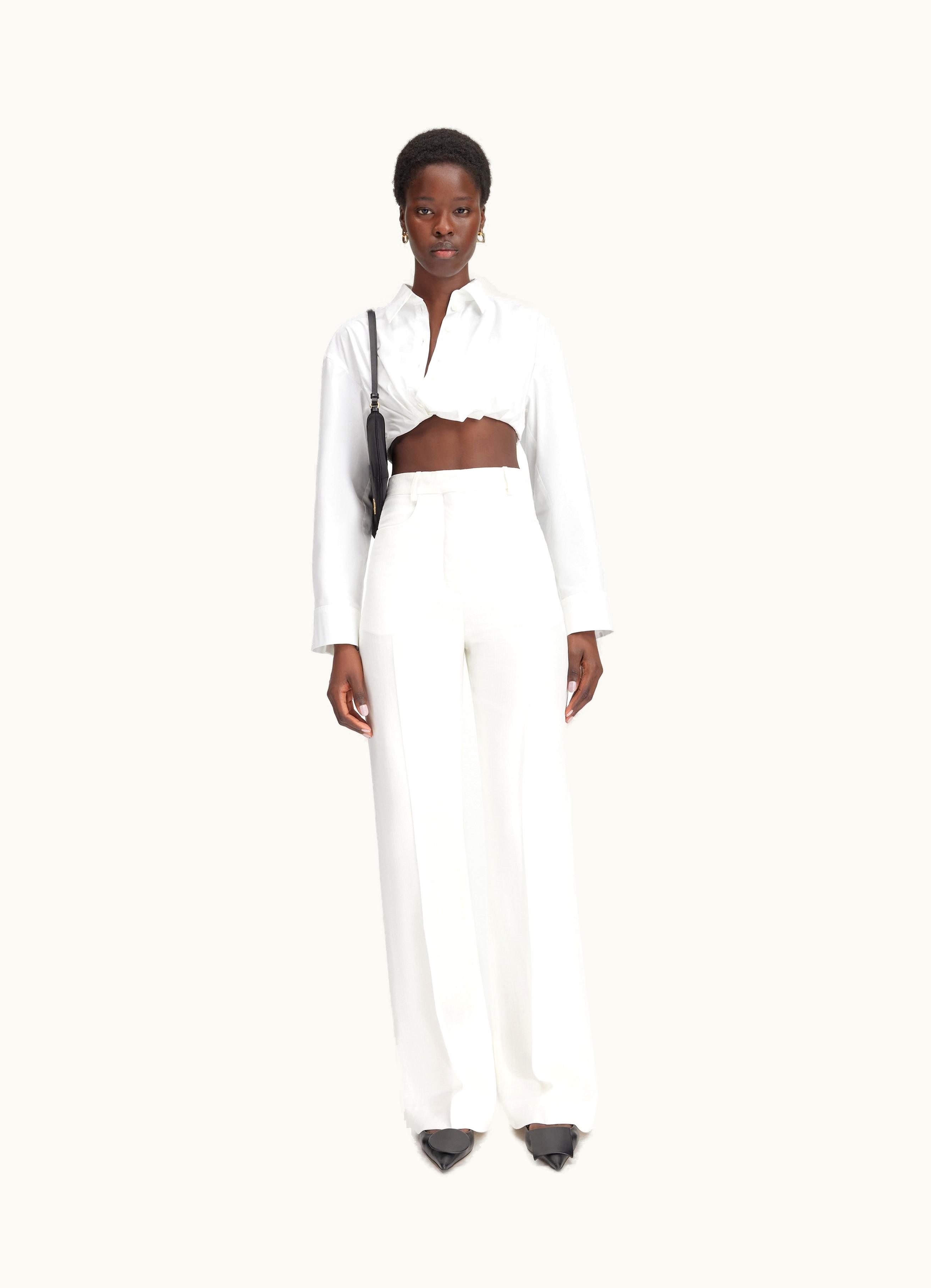 Jacquemus Jacquemus Le Pantalon Sauge White