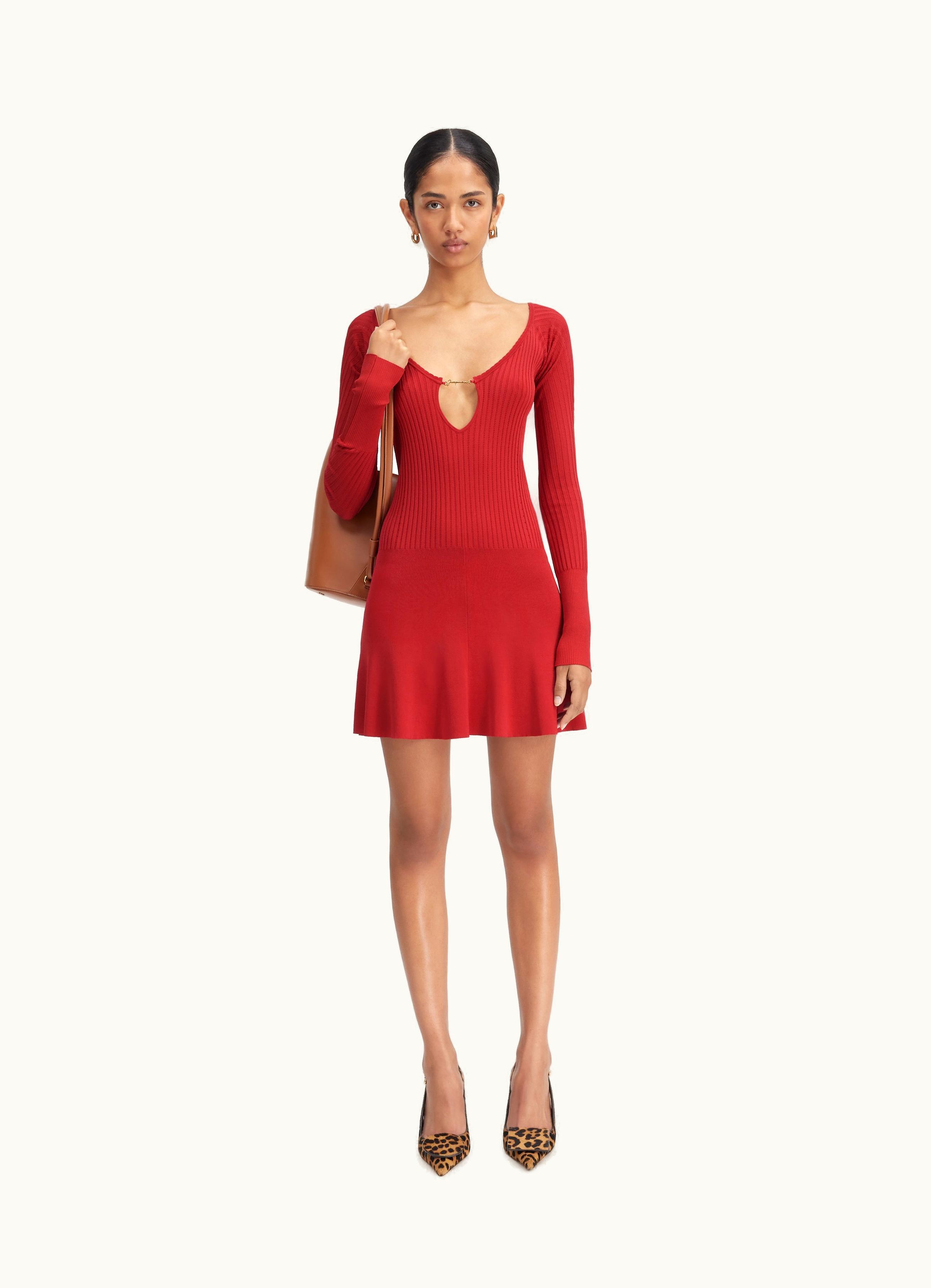 Jacquemus Jacquemus La Mini Robe Pralù Dark Red