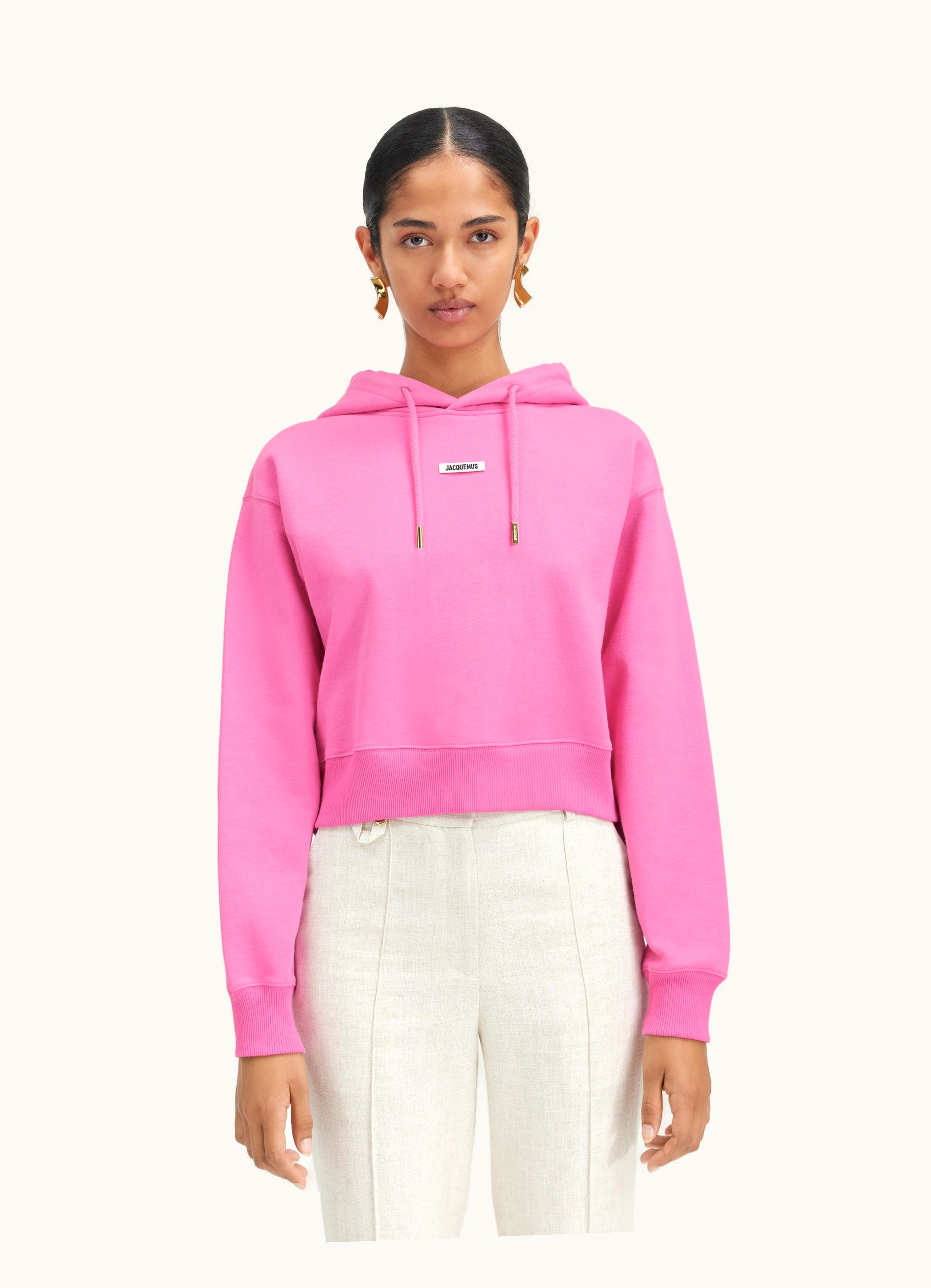 Jacquemus Jacquemus Le Hoodie Gros Grain Pink
