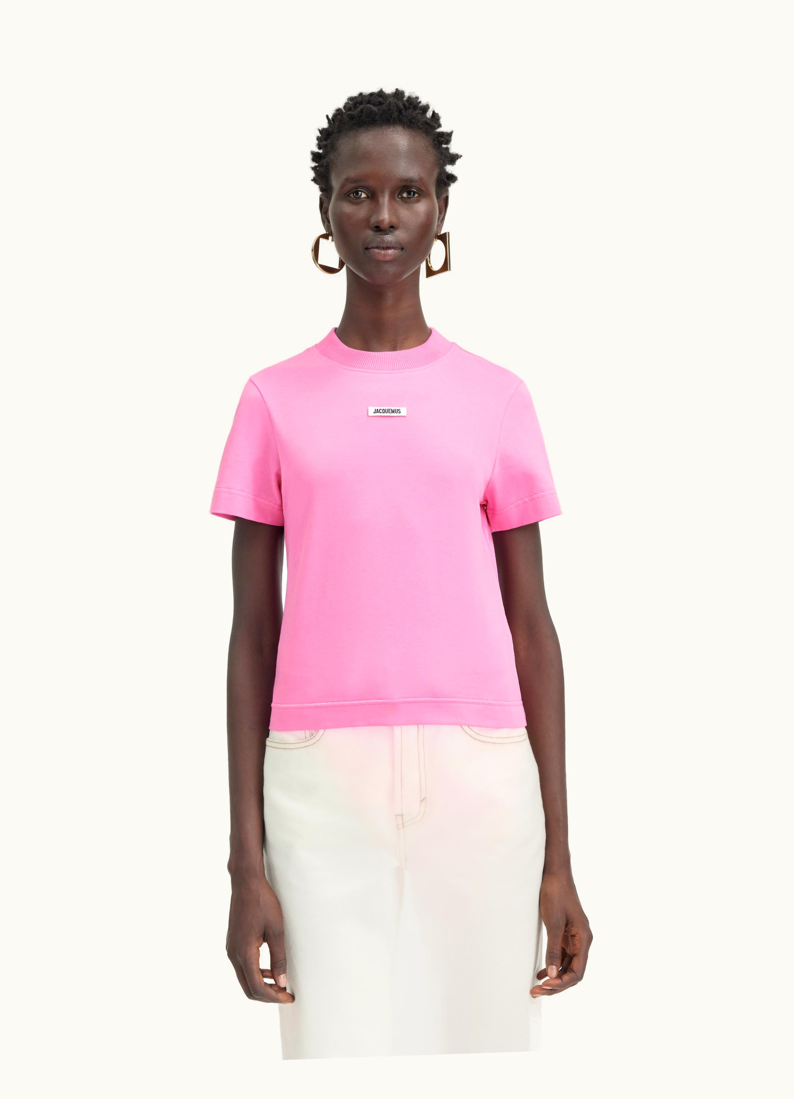 Jacquemus Jacquemus Le T-Shirt Gros Grain Pink