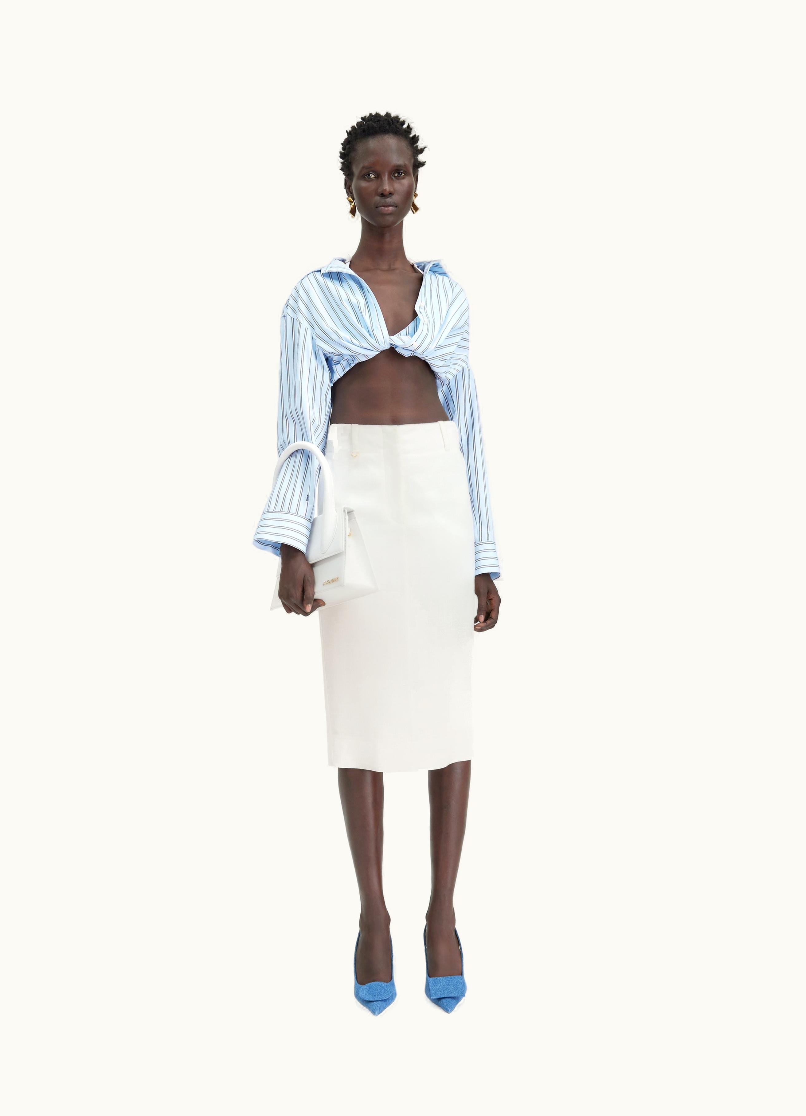 Jacquemus Jacquemus La Chemise Bahia Courte Pint Blue Stripe
