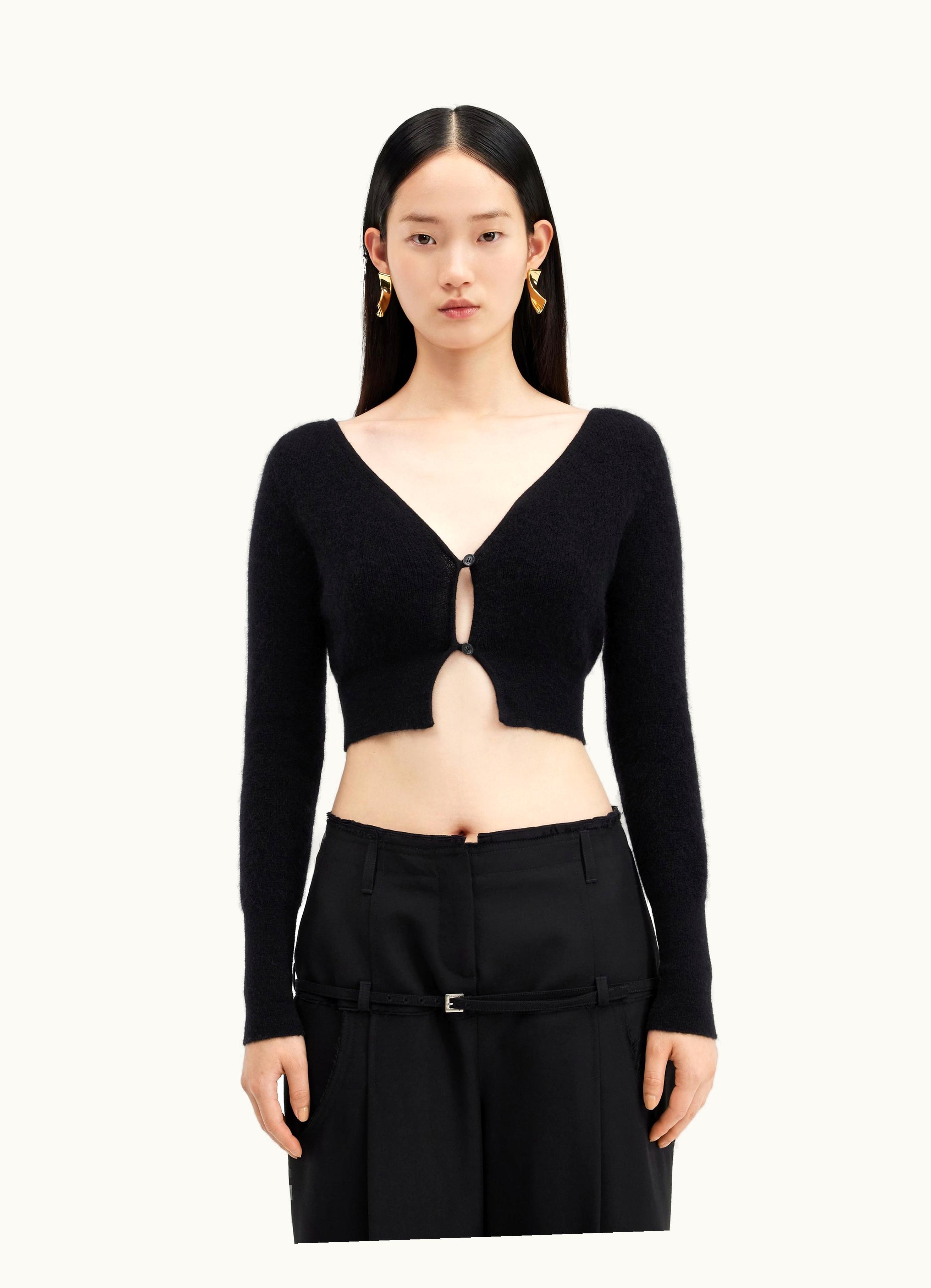 Jacquemus Jacquemus Le Cardigan Alzou Black