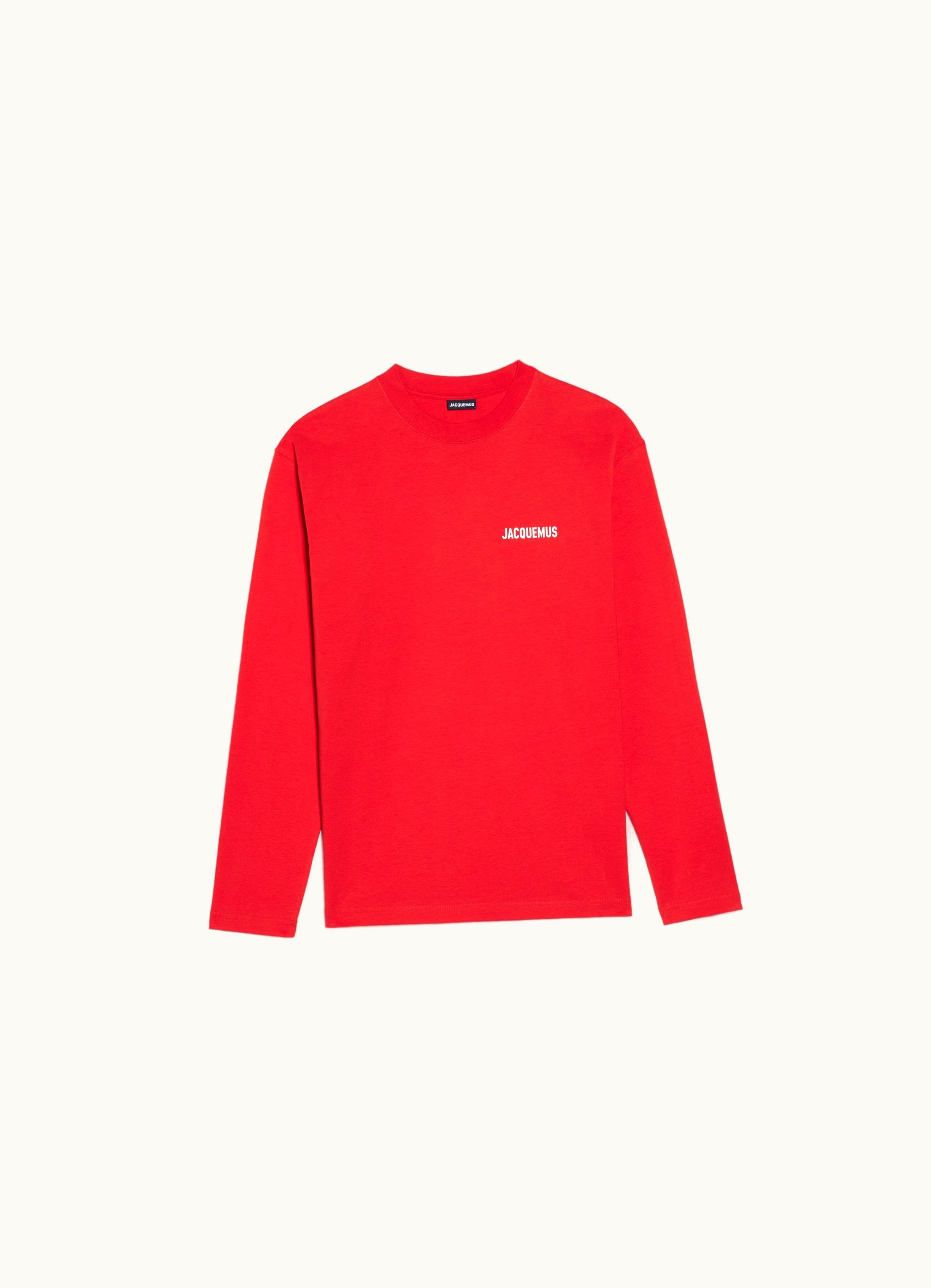 Jacquemus Jacquemus Le T-Shirt Manches Longues Red
