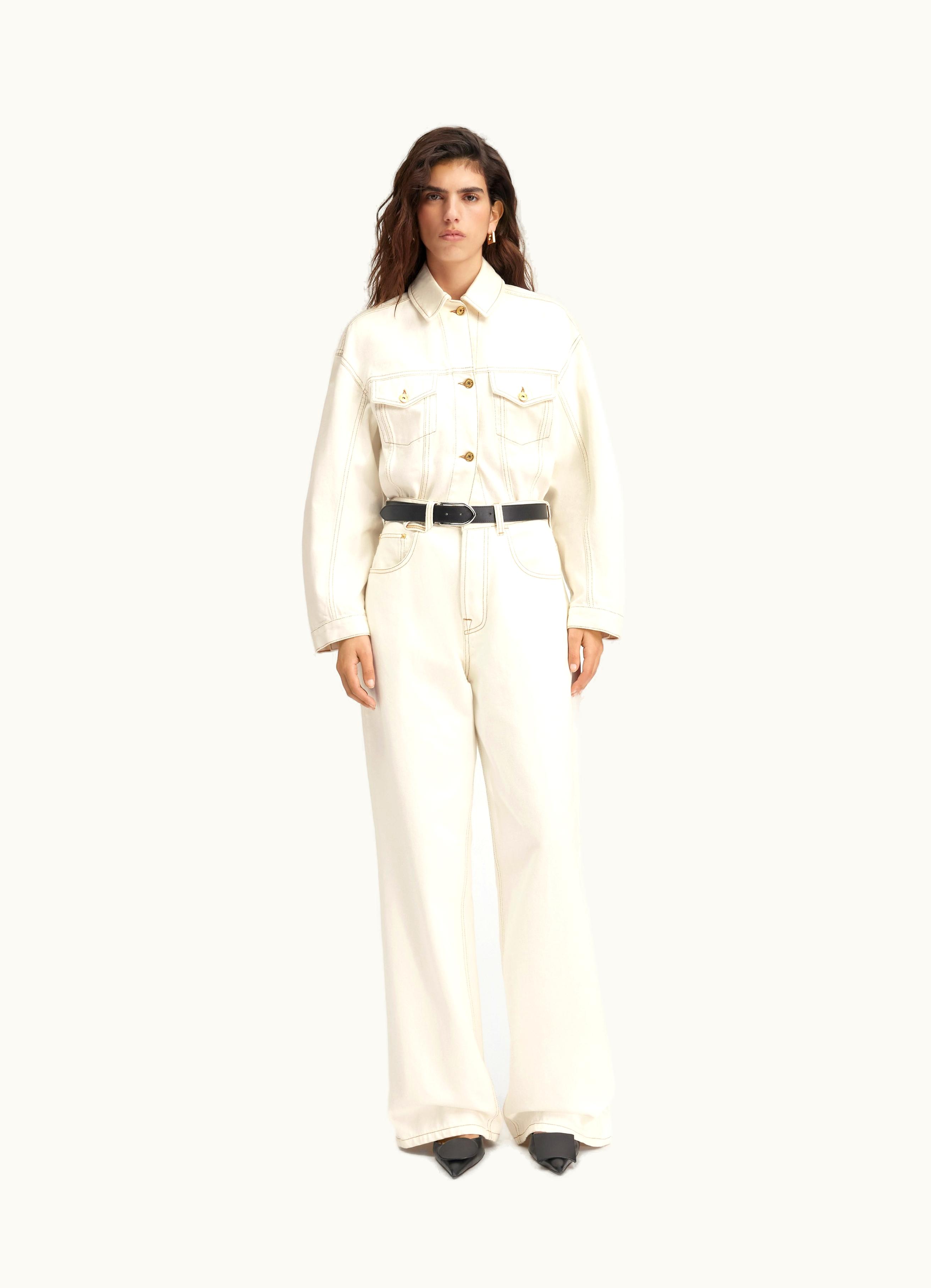 Jacquemus Jacquemus Le De-Nîmes Large Off-White / Tabac