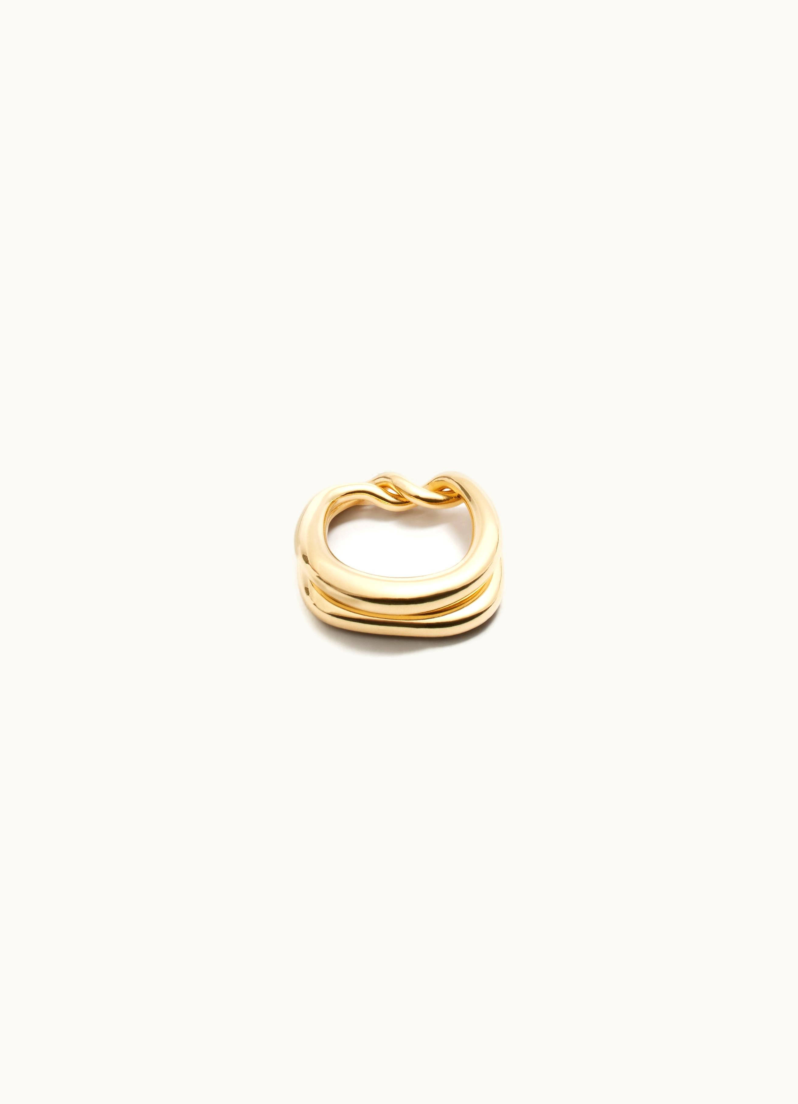 Jacquemus Jacquemus La Bague Nodi Light Gold