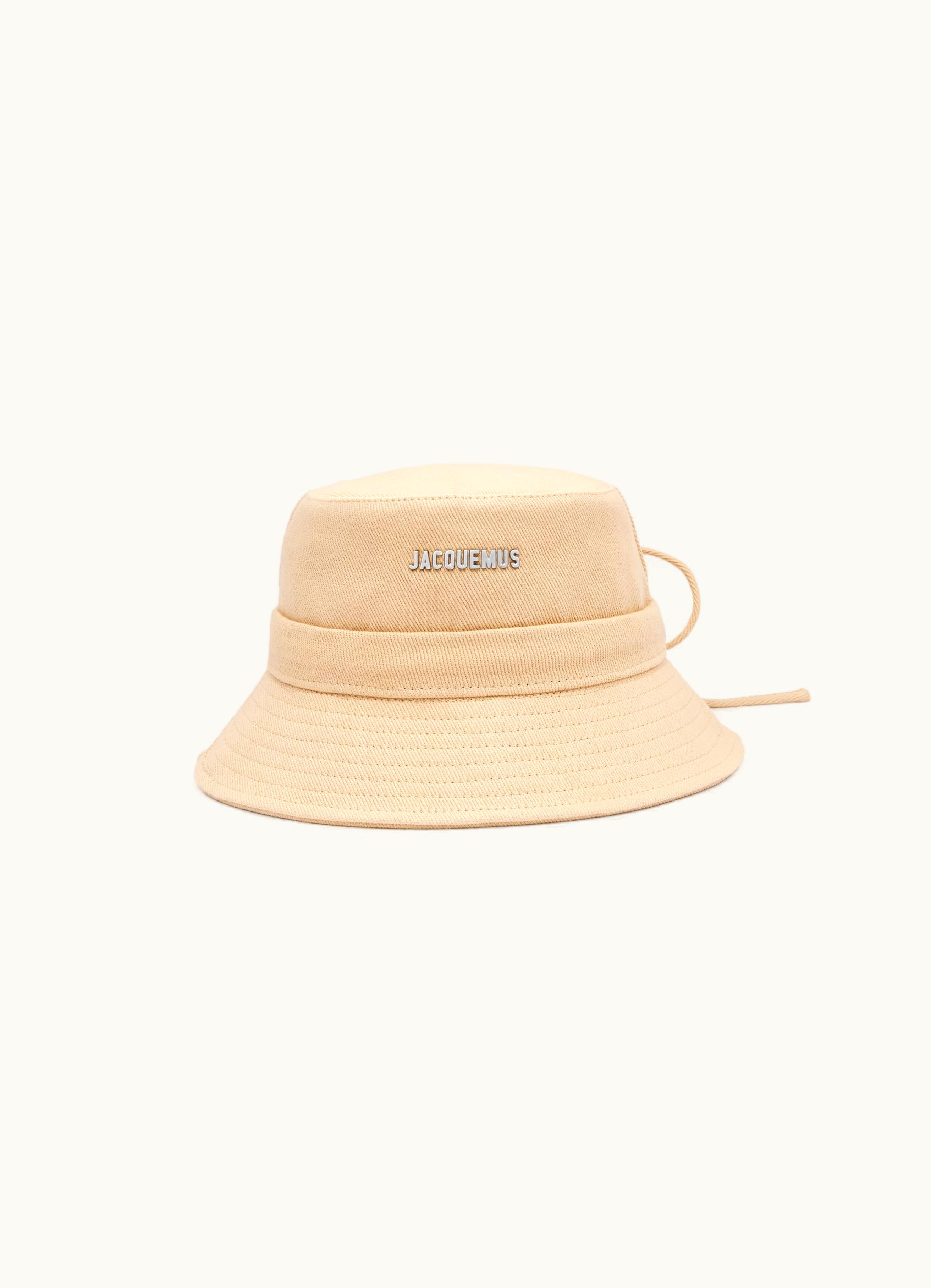 Jacquemus Jacquemus Le Bob Gadjo Beige Canvas Bucket Hat