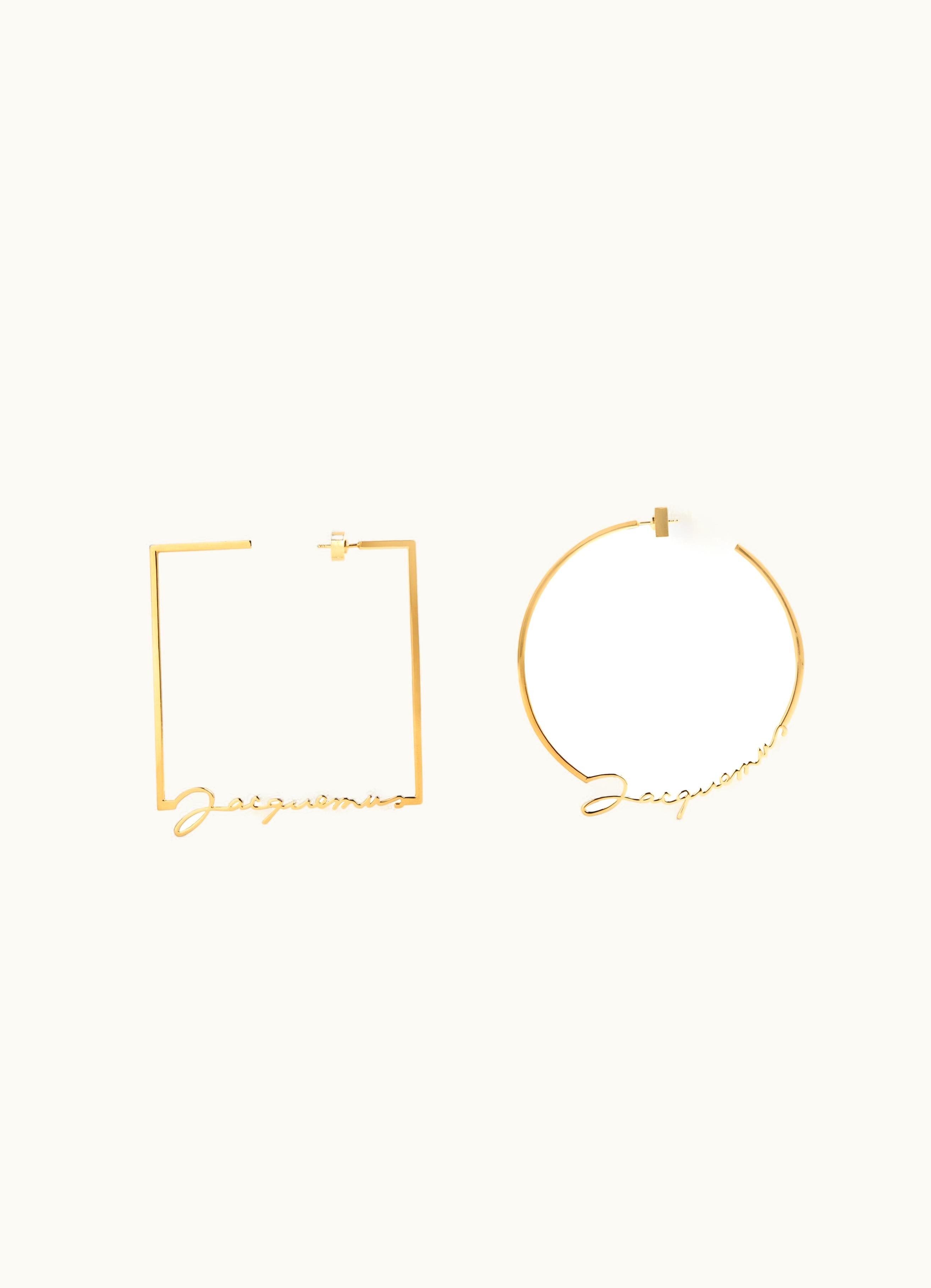Jacquemus Les Créoles Rond Carré Jacquemus Gold