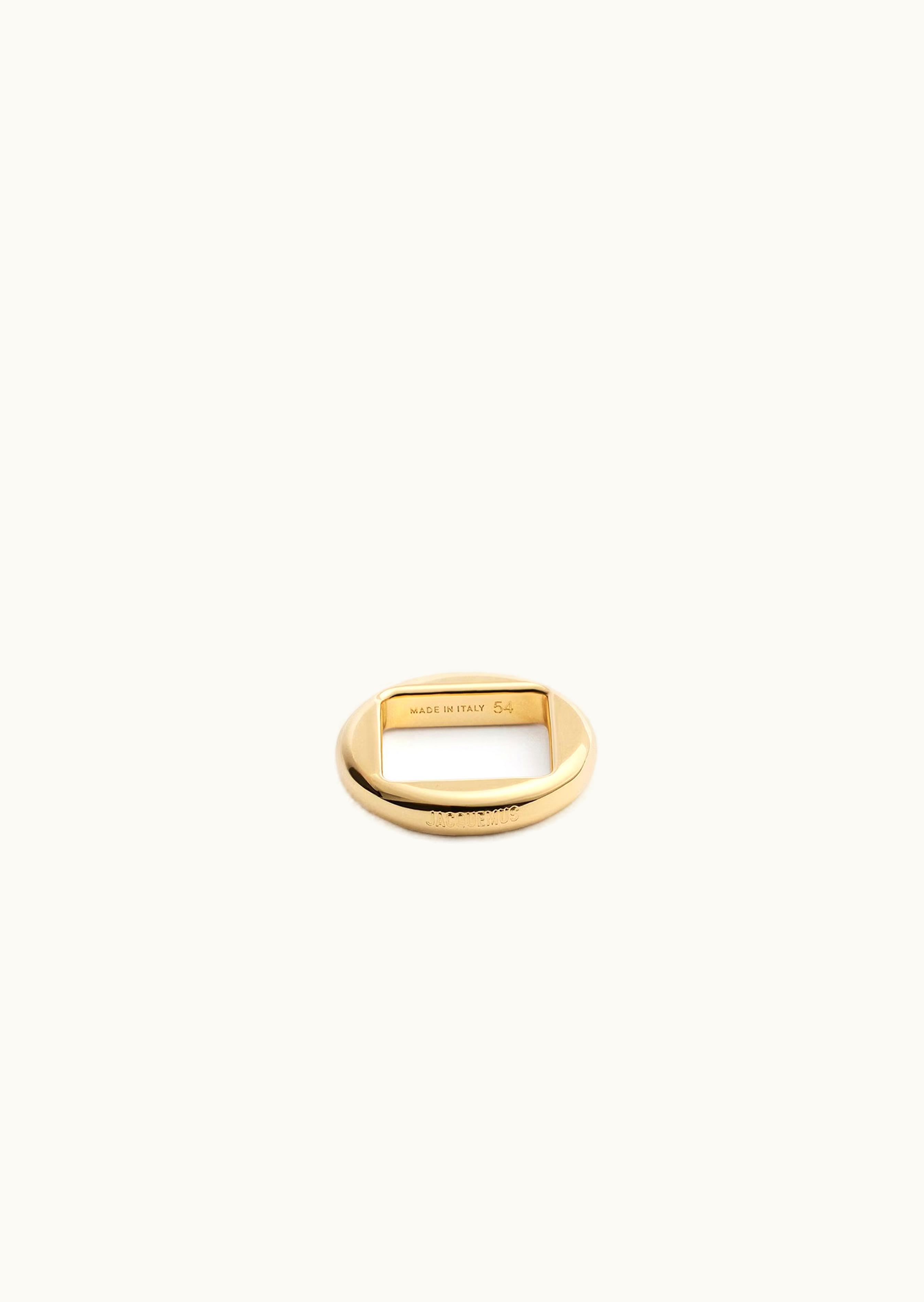 Jacquemus Jacquemus La Bague Rond Light Gold