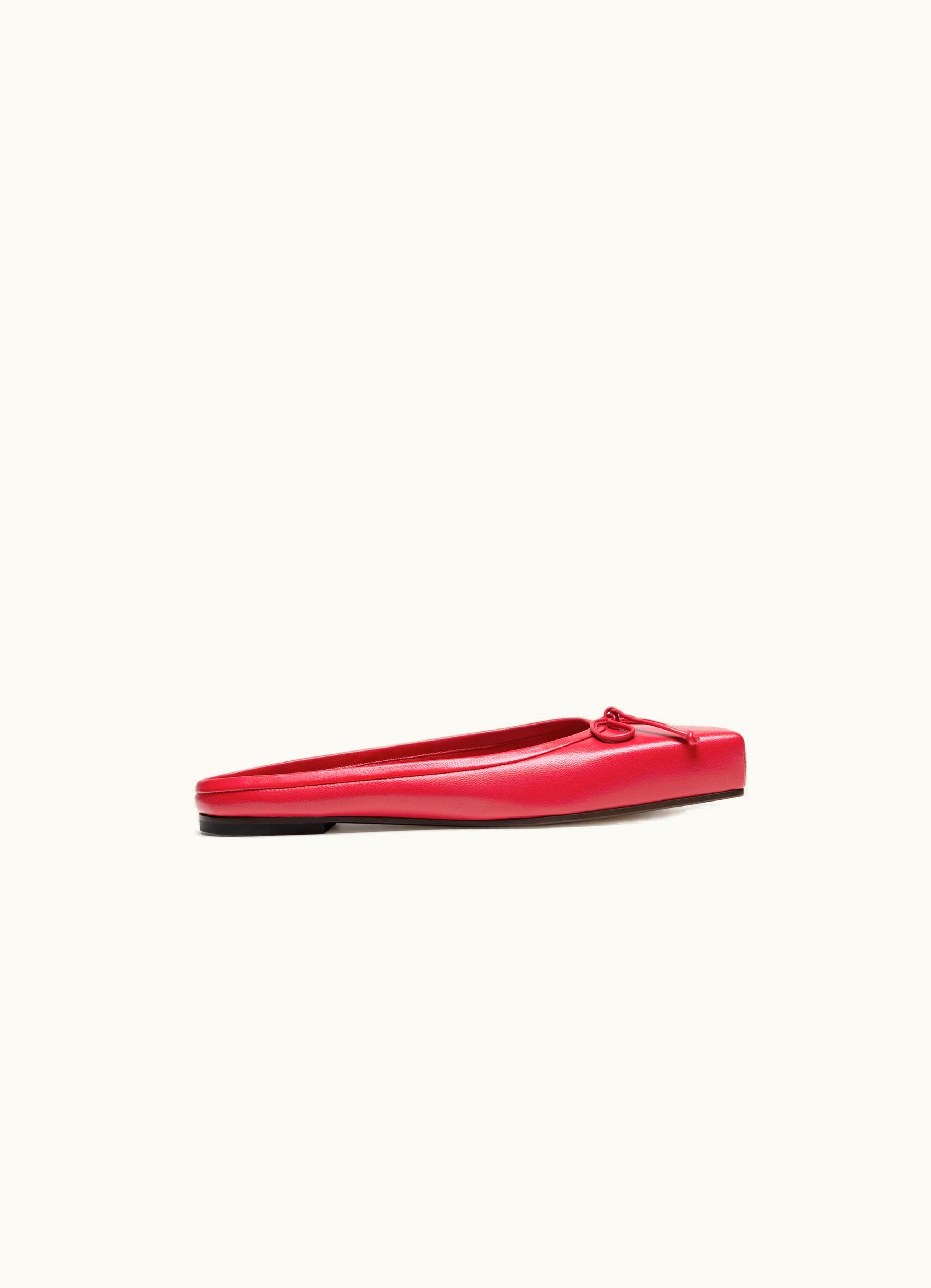 Jacquemus Jacquemus Les Mules Plates Ballet Red
